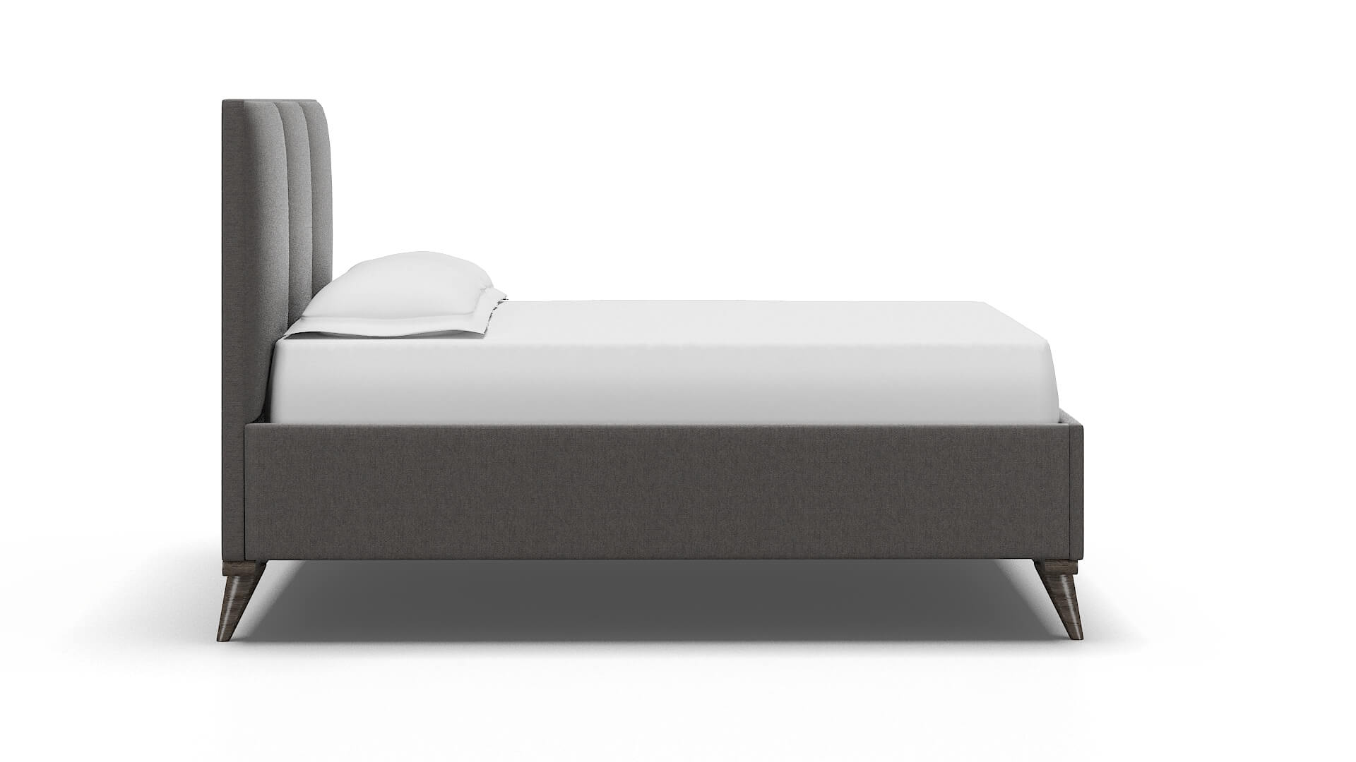 Mia Cosmo Charcoal Bed espresso legs 3