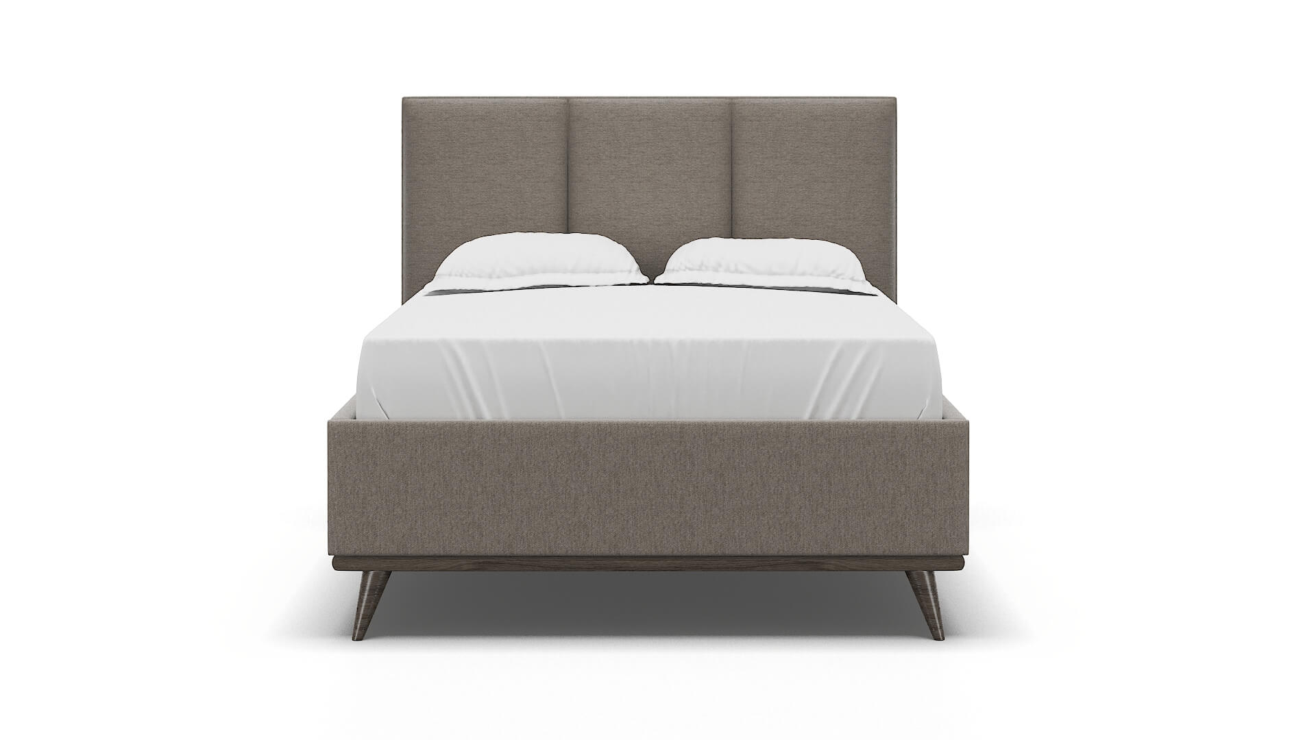 Mia Cosmo Taupe Bed espresso legs 1