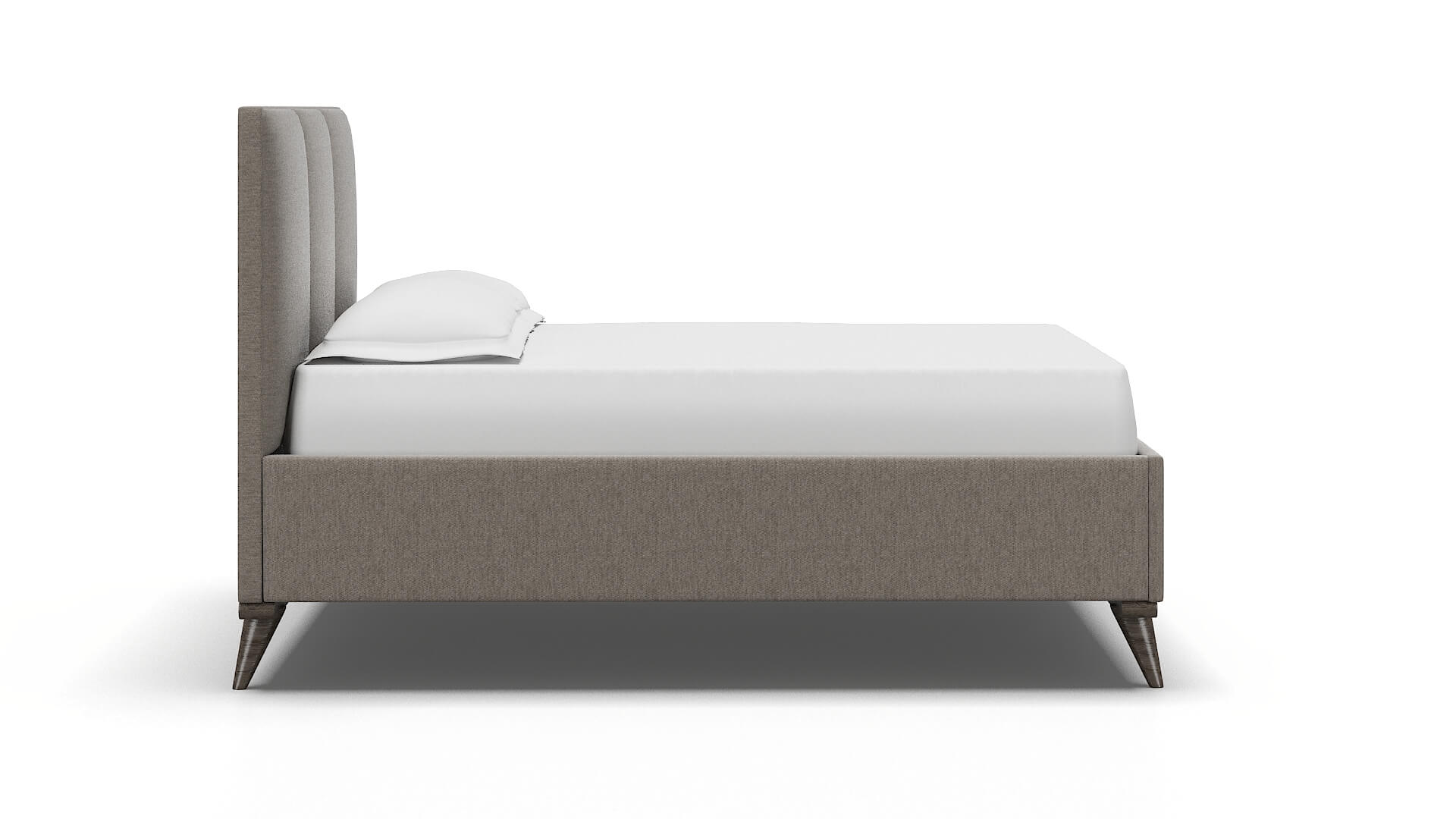 Mia Cosmo Taupe Bed espresso legs 3
