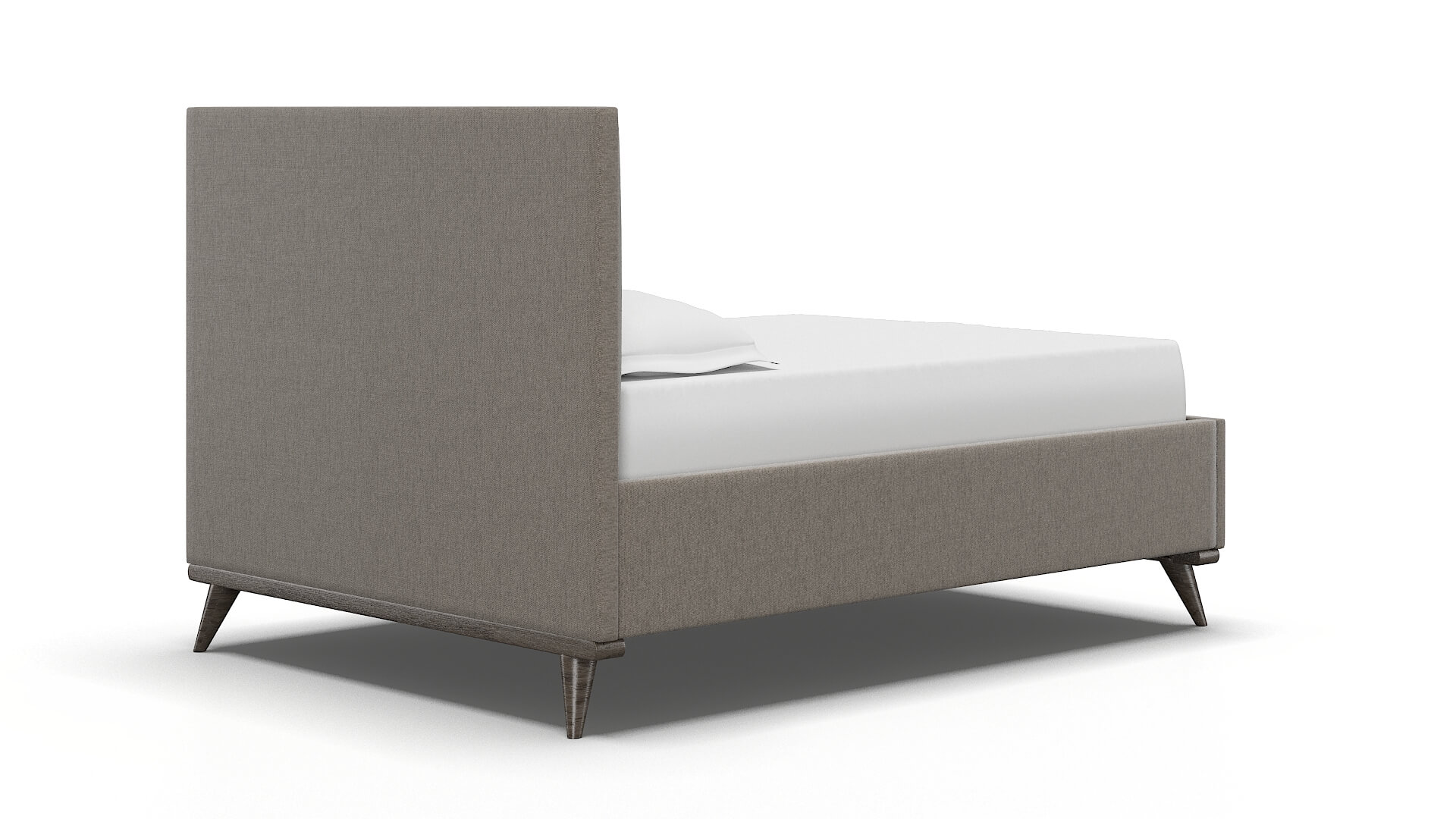 Mia Cosmo Taupe Bed espresso legs 4