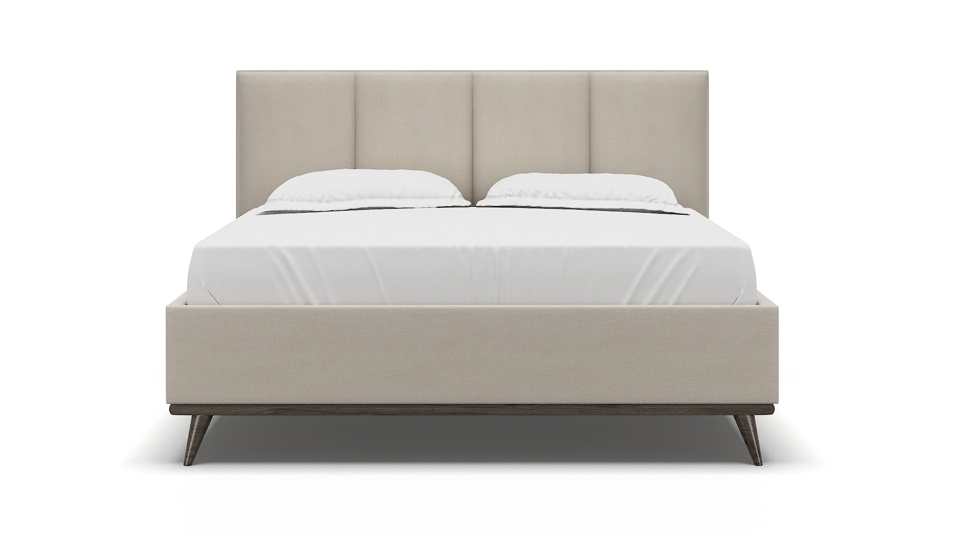 Mia Malibu Linen Bed King espresso legs 1