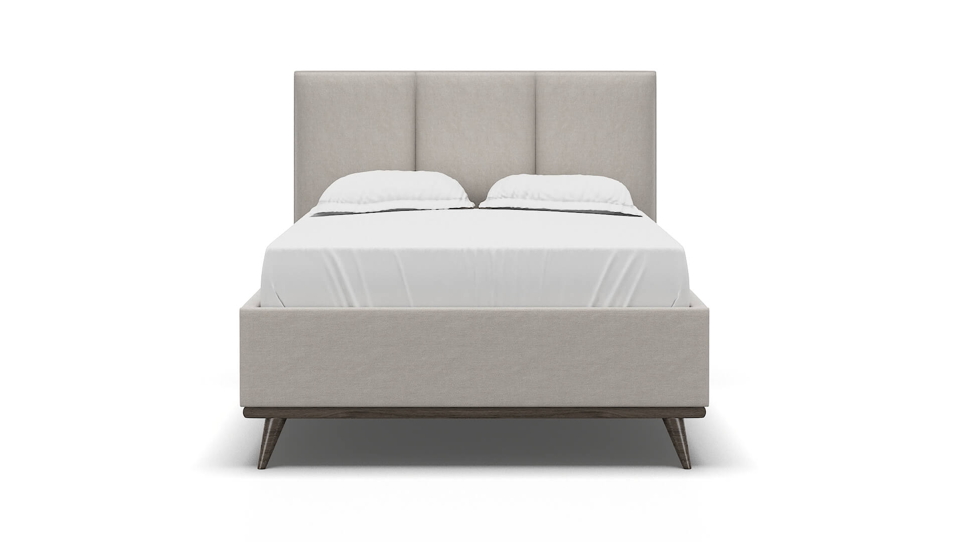 Mia Noble Grey Bed espresso legs 1