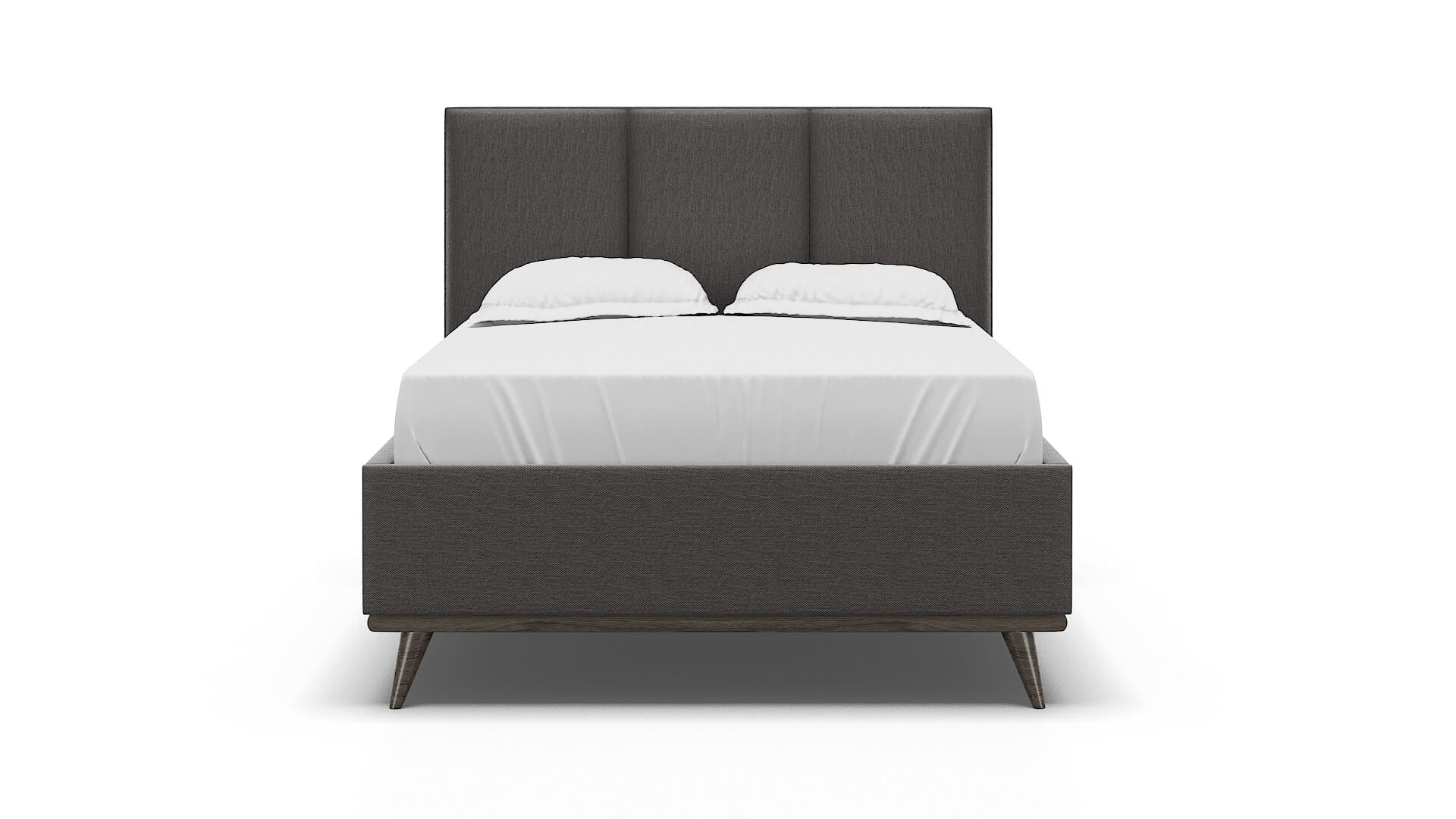 Mia Oscar Charcoal Bed espresso legs 1