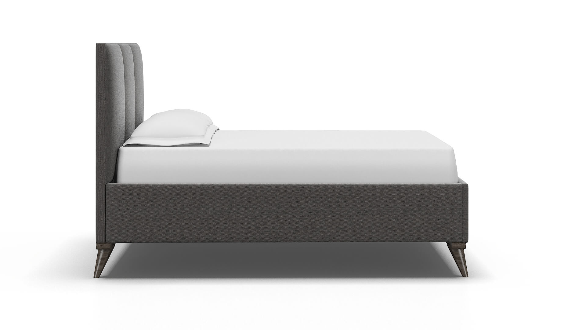 Mia Oscar Charcoal Bed espresso legs 3