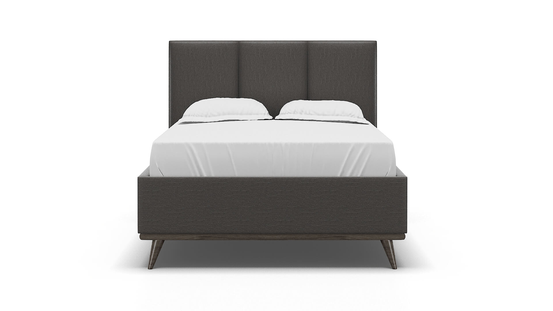 Mia Oscar Grey Bed espresso legs 1