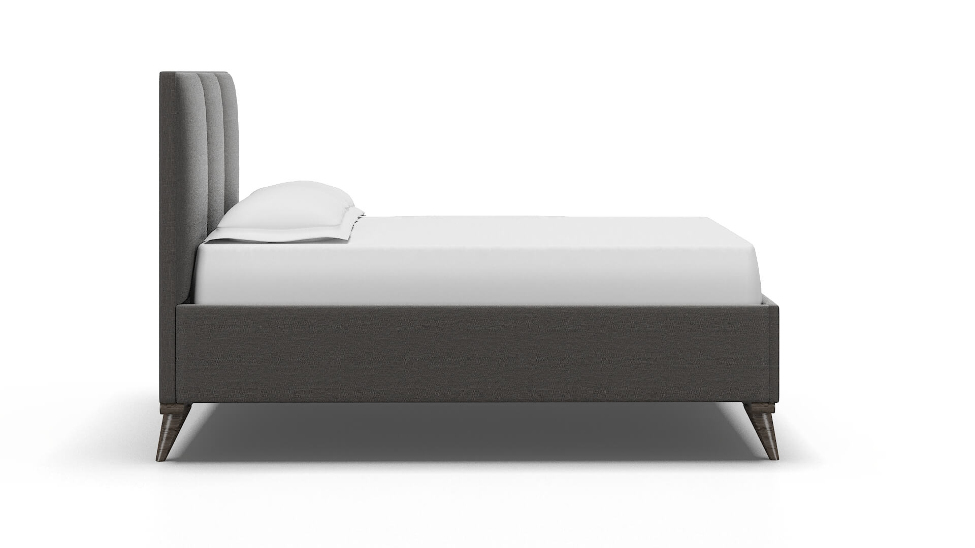 Mia Oscar Grey Bed espresso legs 3