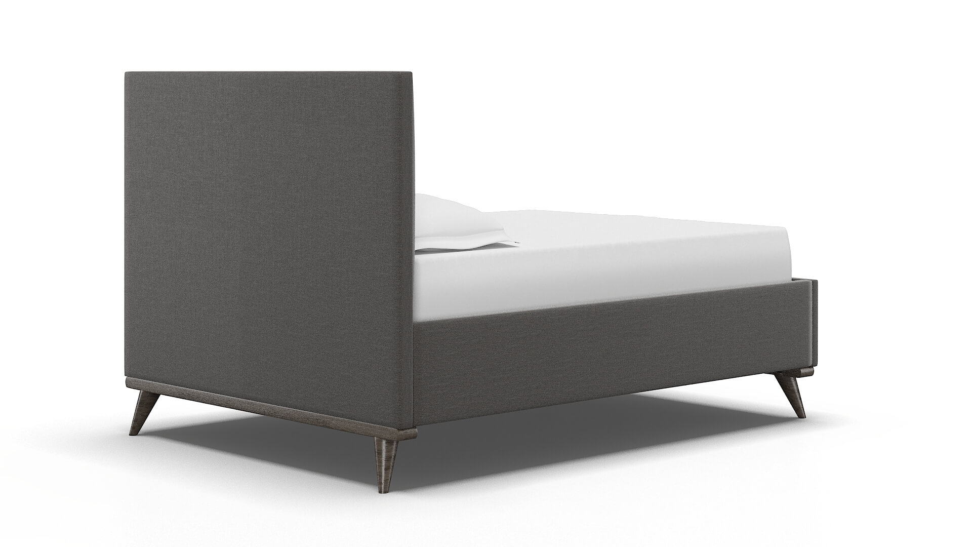 Mia Oscar Grey Bed espresso legs 4