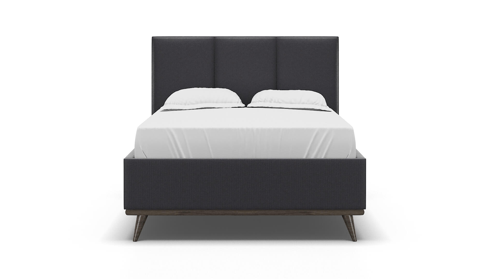 Mia Parker Charcoal Bed espresso legs 1