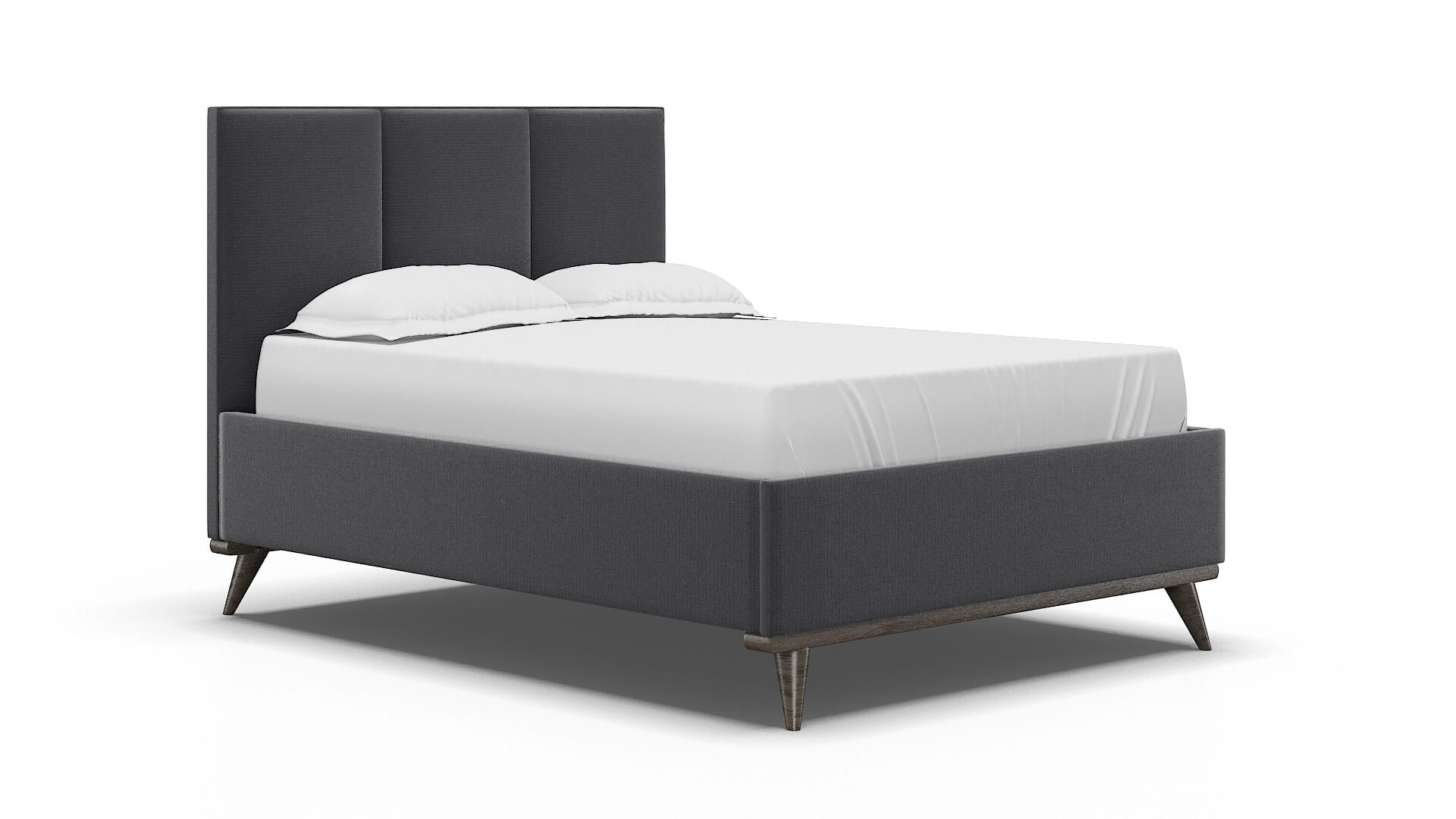 Mia Parker Charcoal Bed espresso legs 2