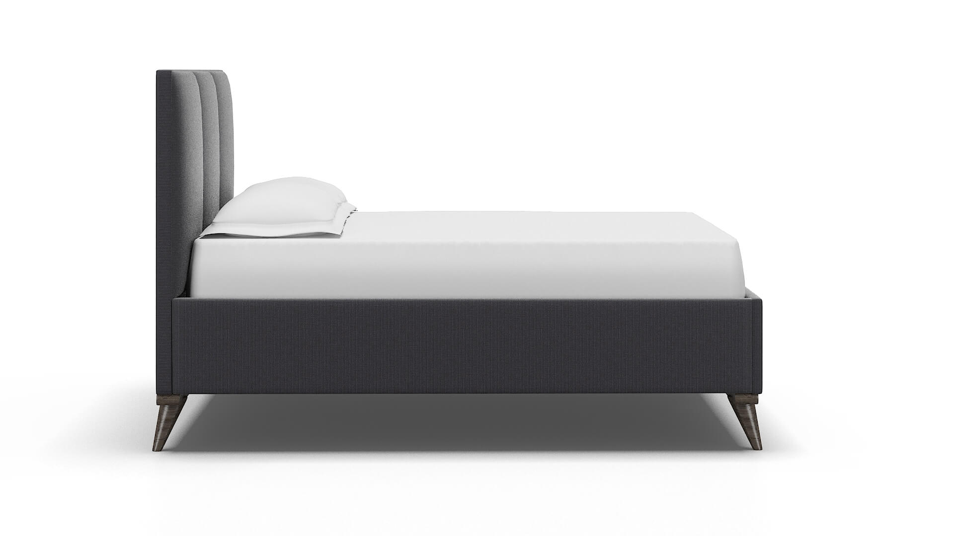 Mia Parker Charcoal Bed espresso legs 3