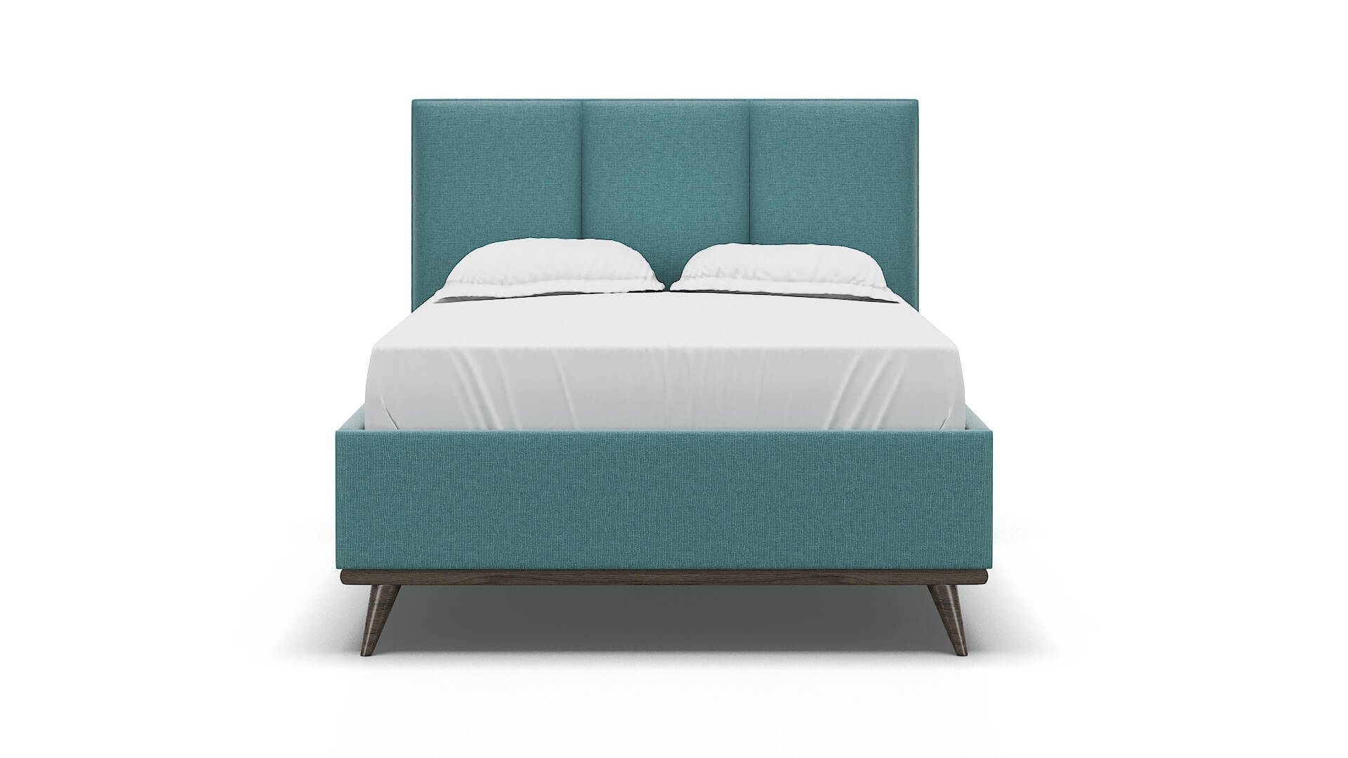 Mia Parker Turquoise Bed espresso legs 1