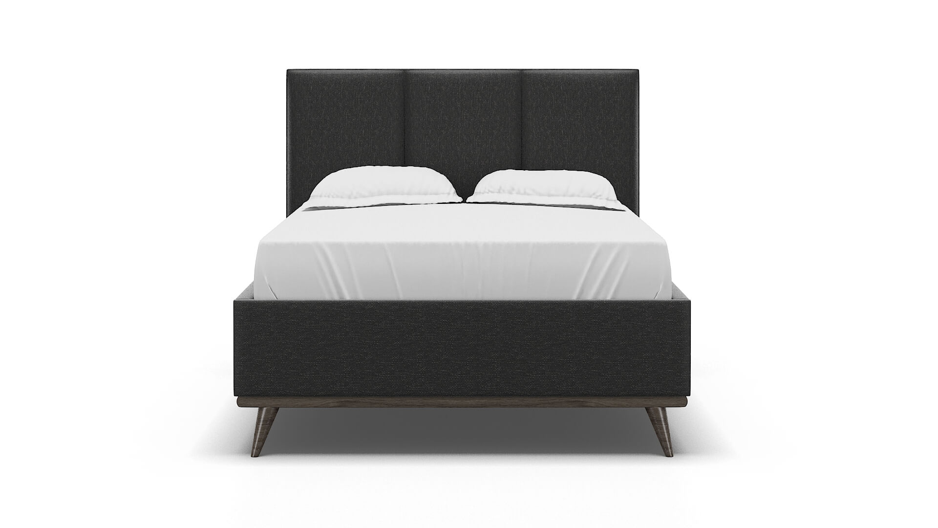 Mia Phoenix Charcoal Bed espresso legs 1