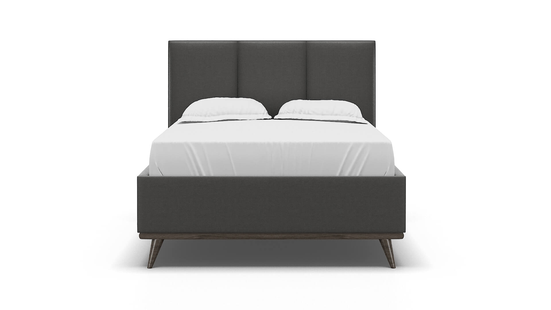Mia Rocket Charcoal Bed espresso legs 1