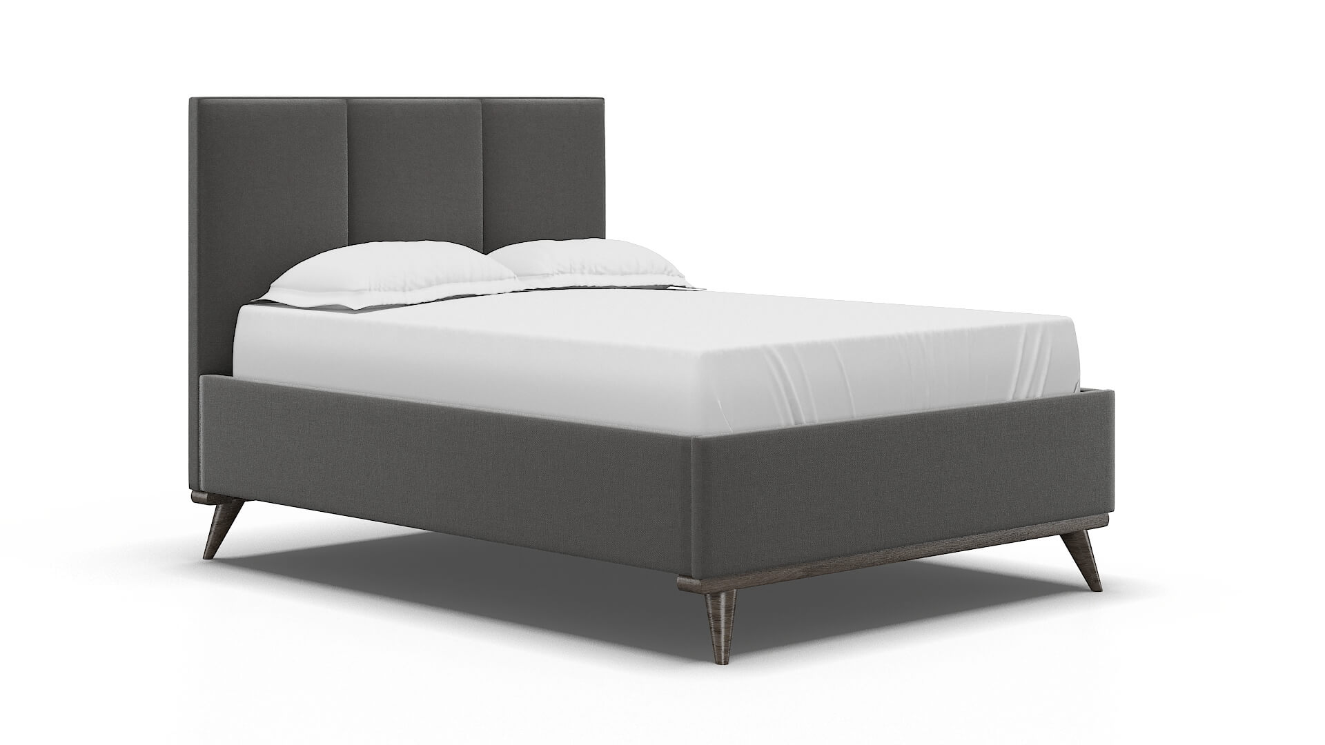 Mia Rocket Charcoal Bed espresso legs 2