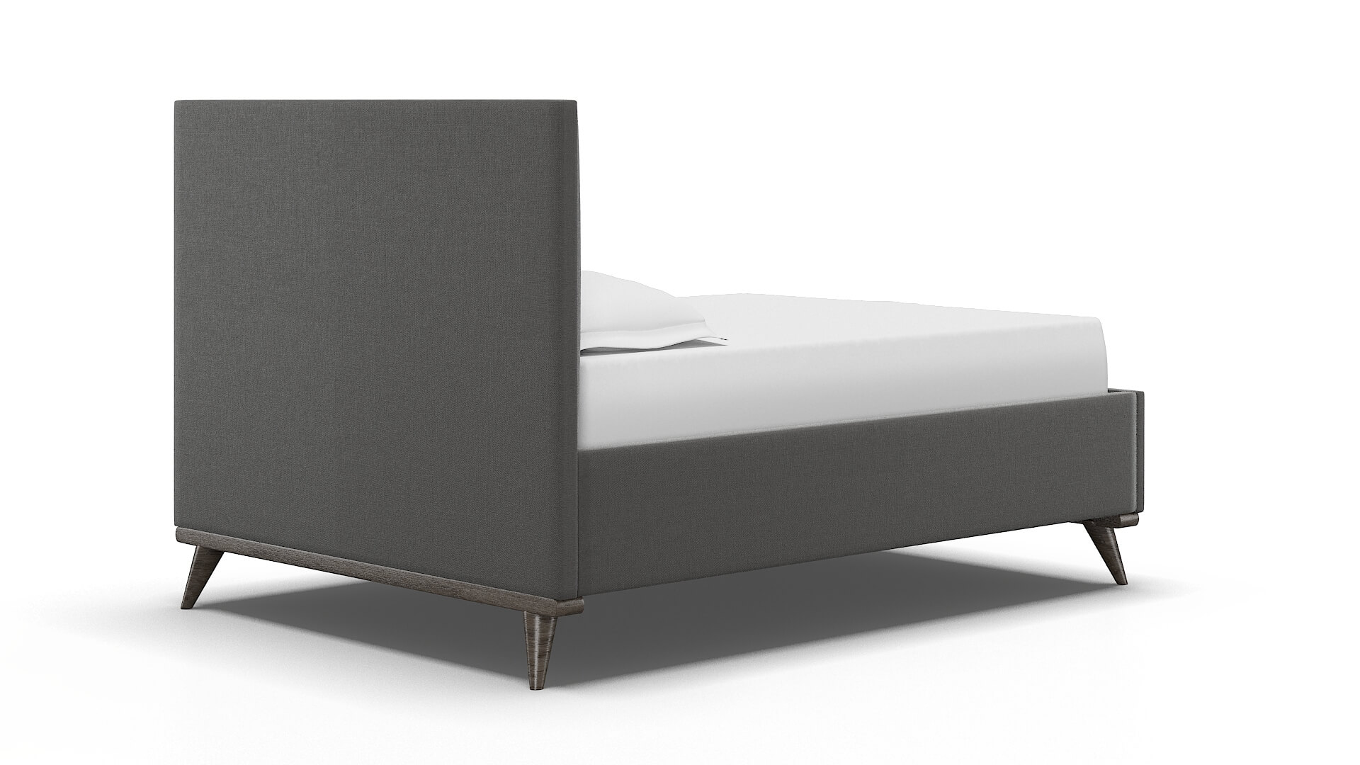 Mia Rocket Charcoal Bed espresso legs 4