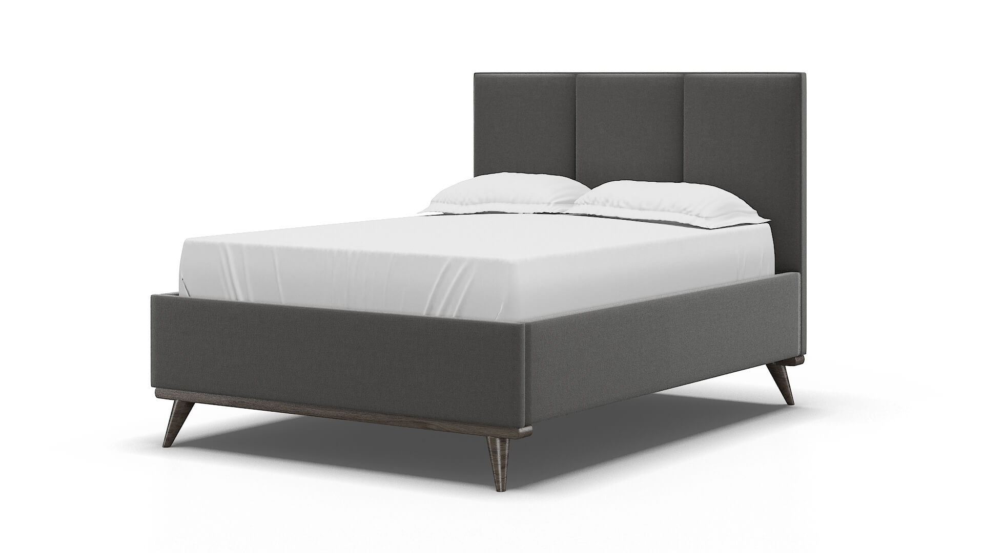 Mia Rocket Charcoal Bed espresso legs 5