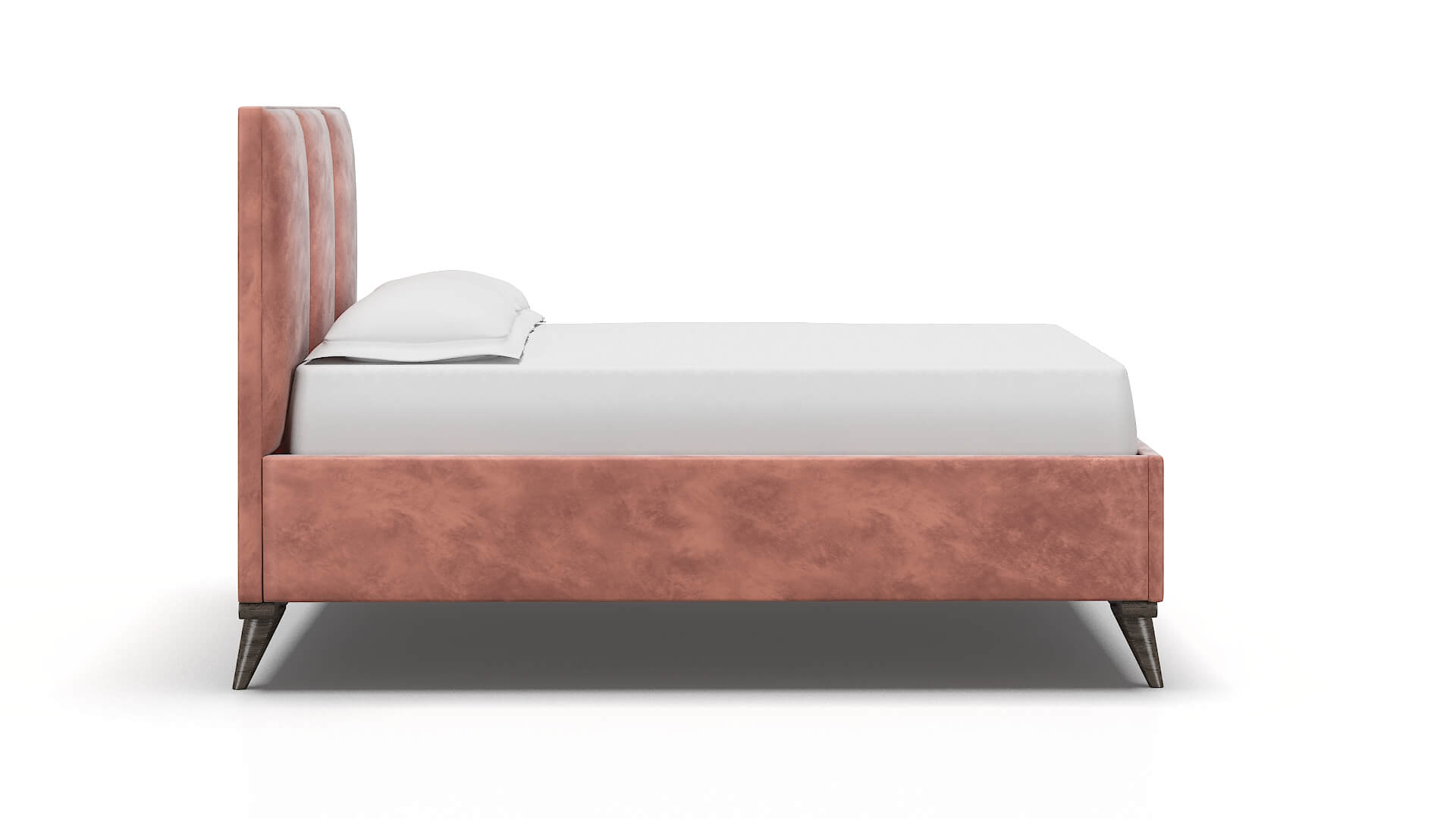 Mia Royale Blush Bed espresso legs 3