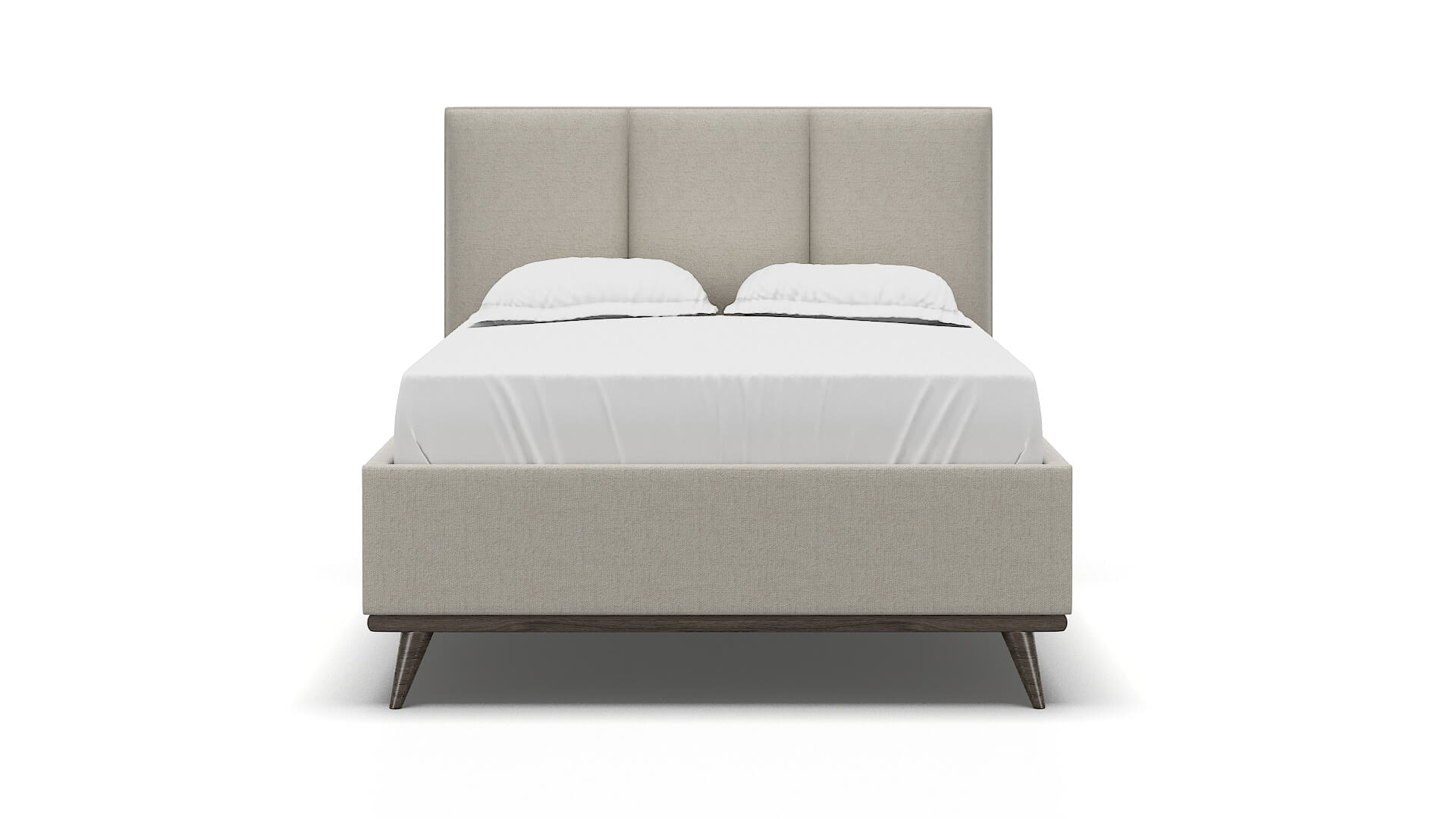 Mia Sasha Linen Bed espresso legs 1