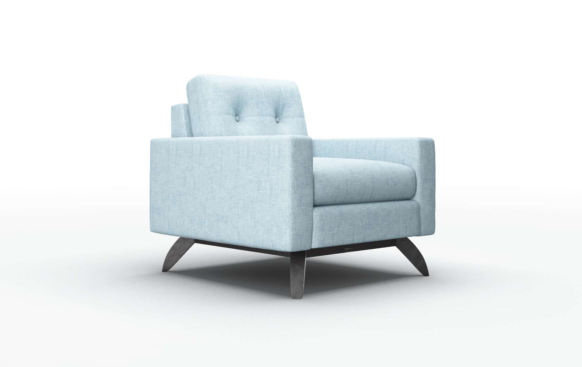 Milan Atlas Turquoise Chair espresso legs 2