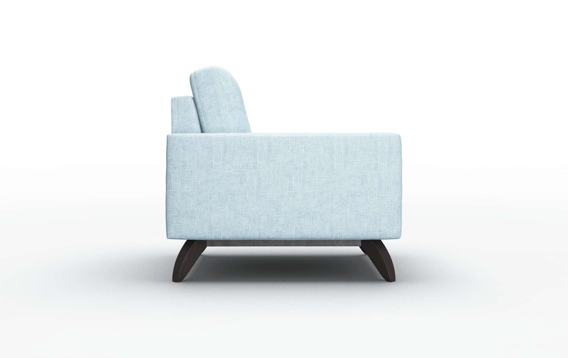 Milan Atlas Turquoise Chair espresso legs 3