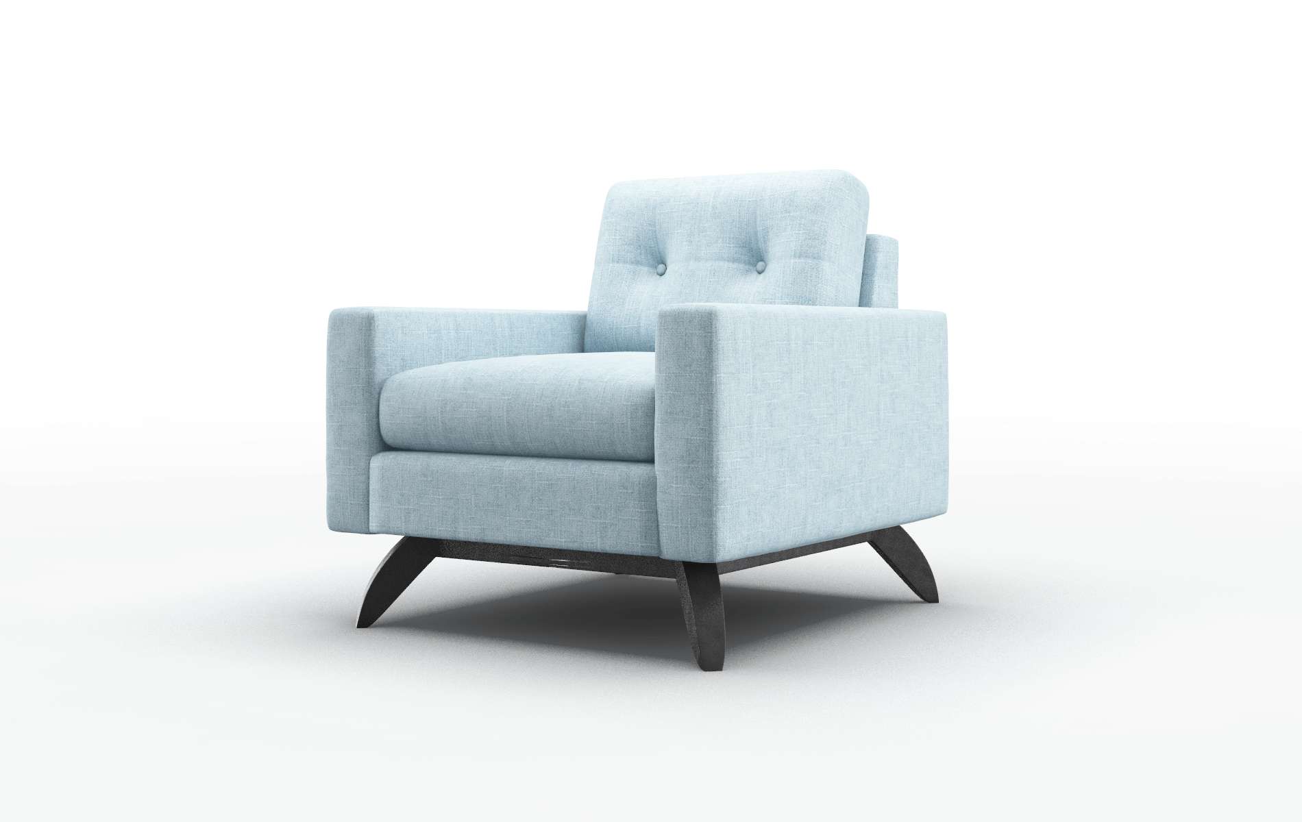 Milan Atlas Turquoise Chair espresso legs 4