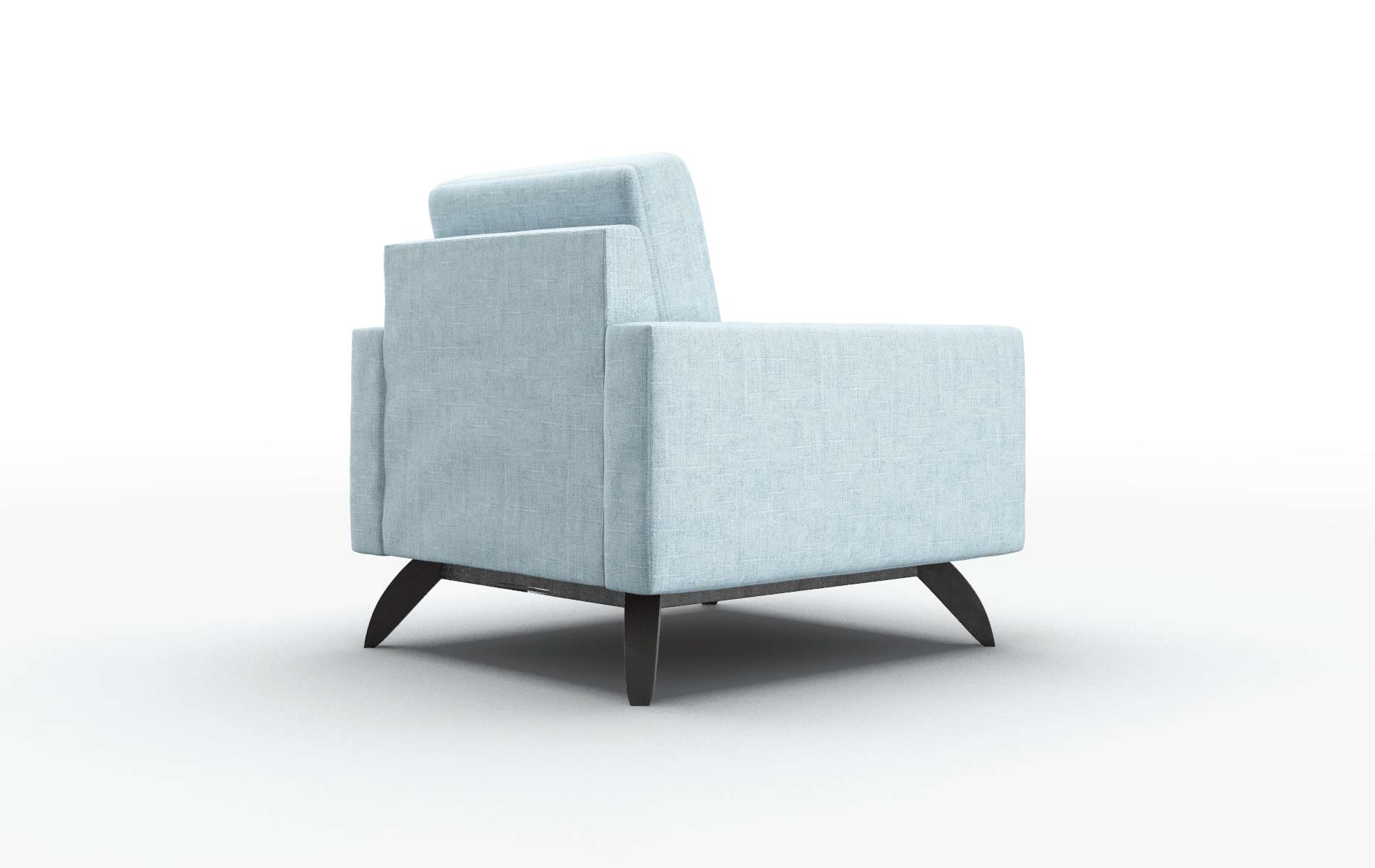 Milan Atlas Turquoise Chair espresso legs 5