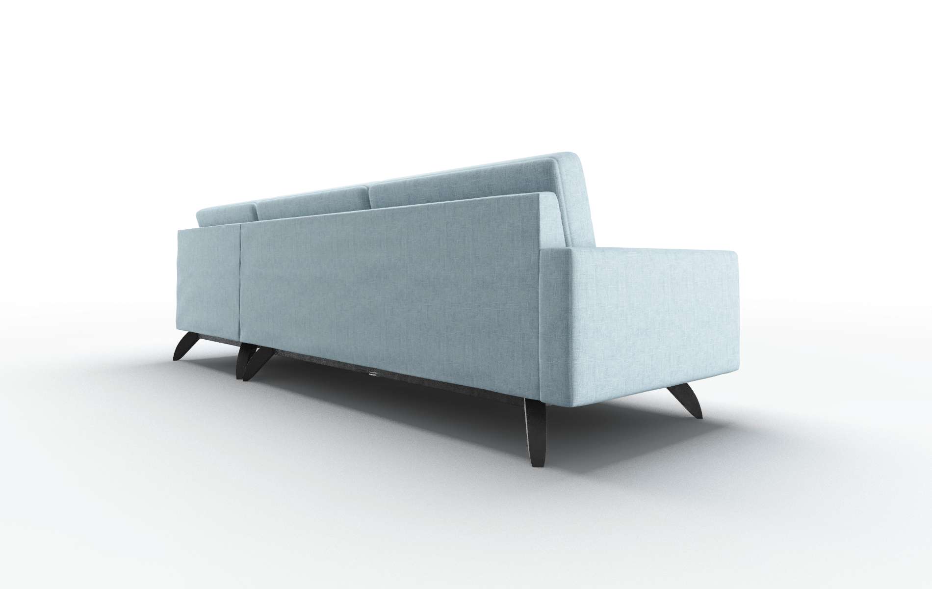 Milan Atlas Turquoise Panel espresso legs 5