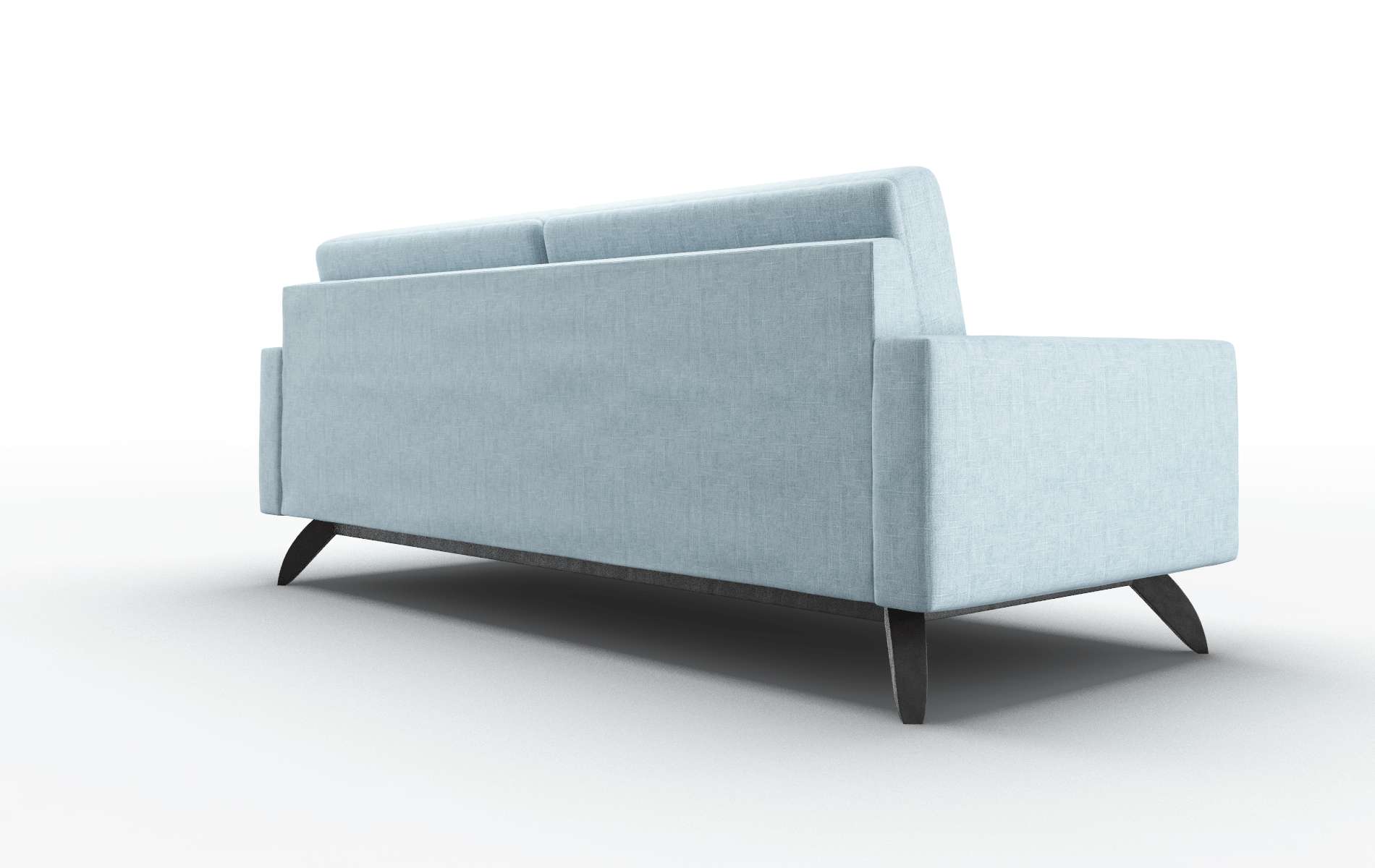 Milan Atlas Turquoise Sofa espresso legs 5