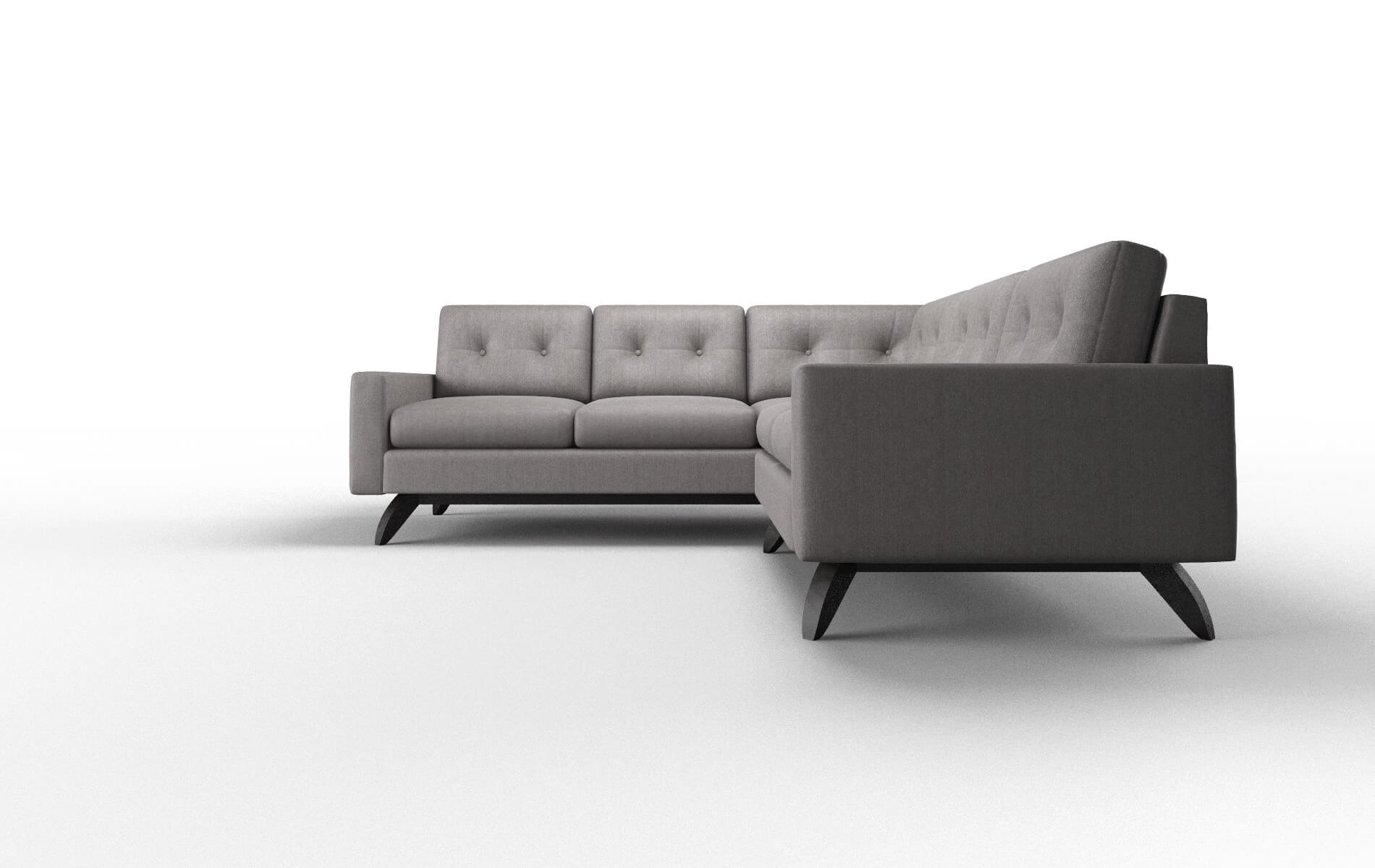 Milan Atlas_plz Silver Sectional espresso legs 5