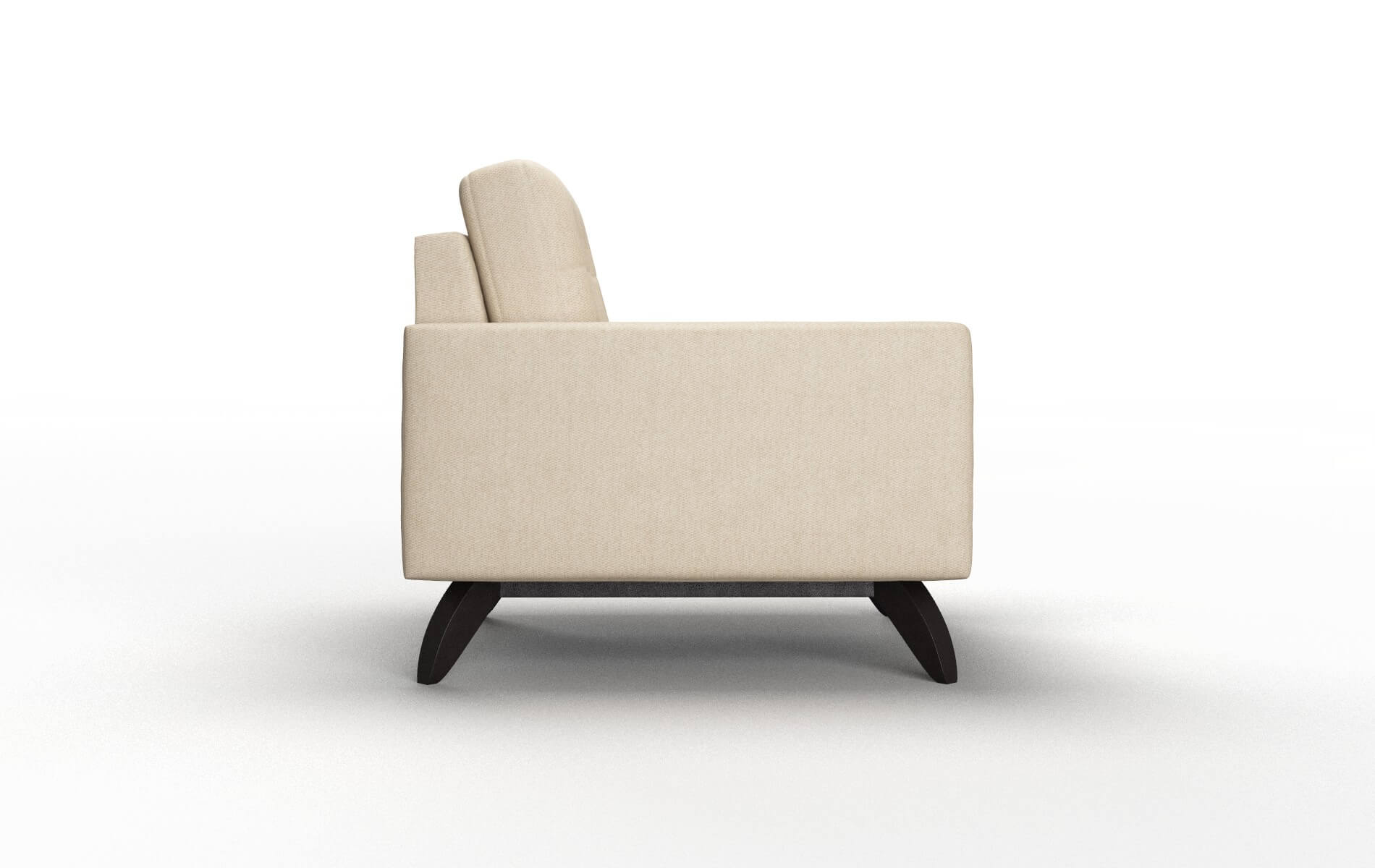 Milan Avenger Burlap Chair espresso legs 3
