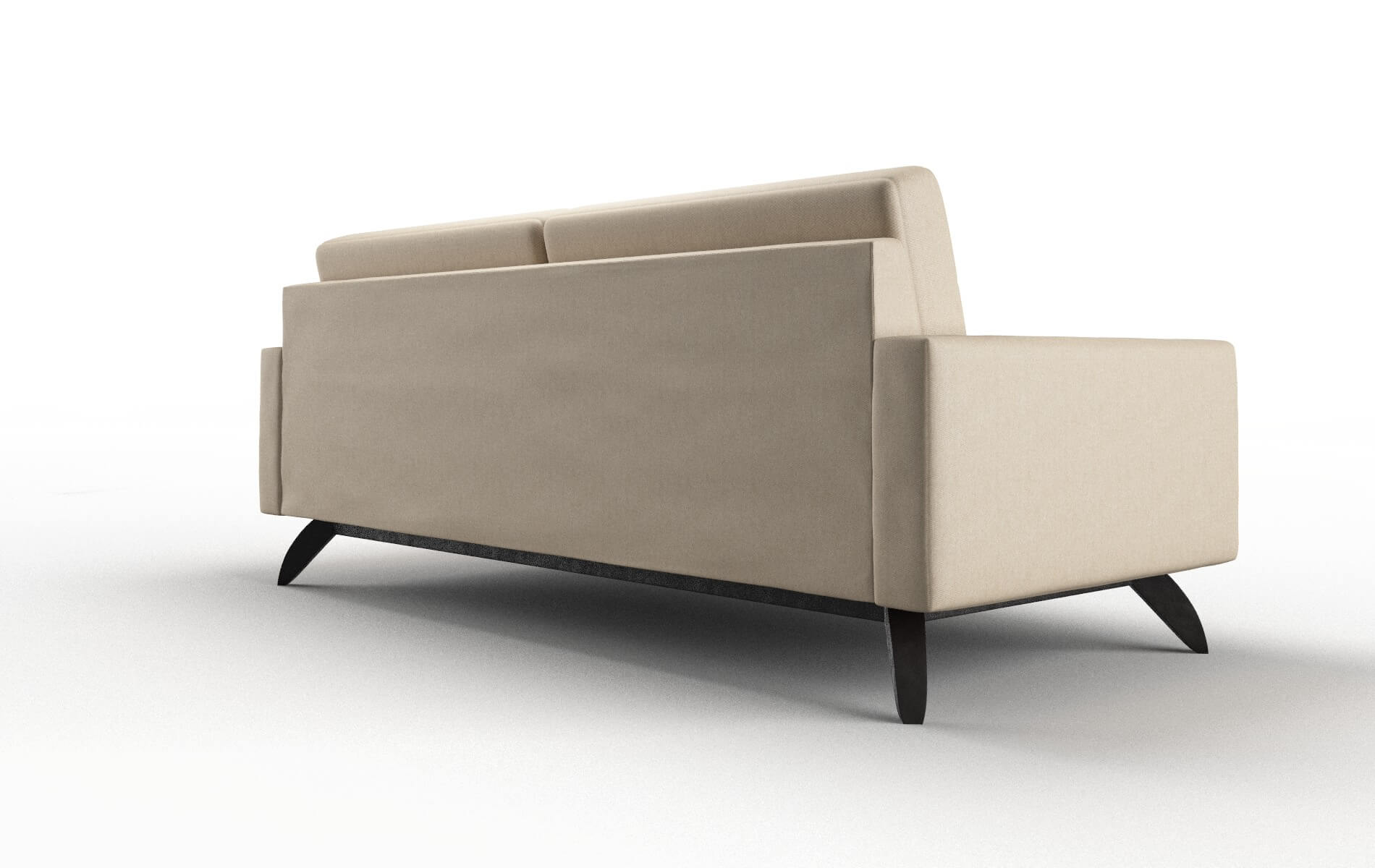 Milan Avenger Burlap Sofa espresso legs 5