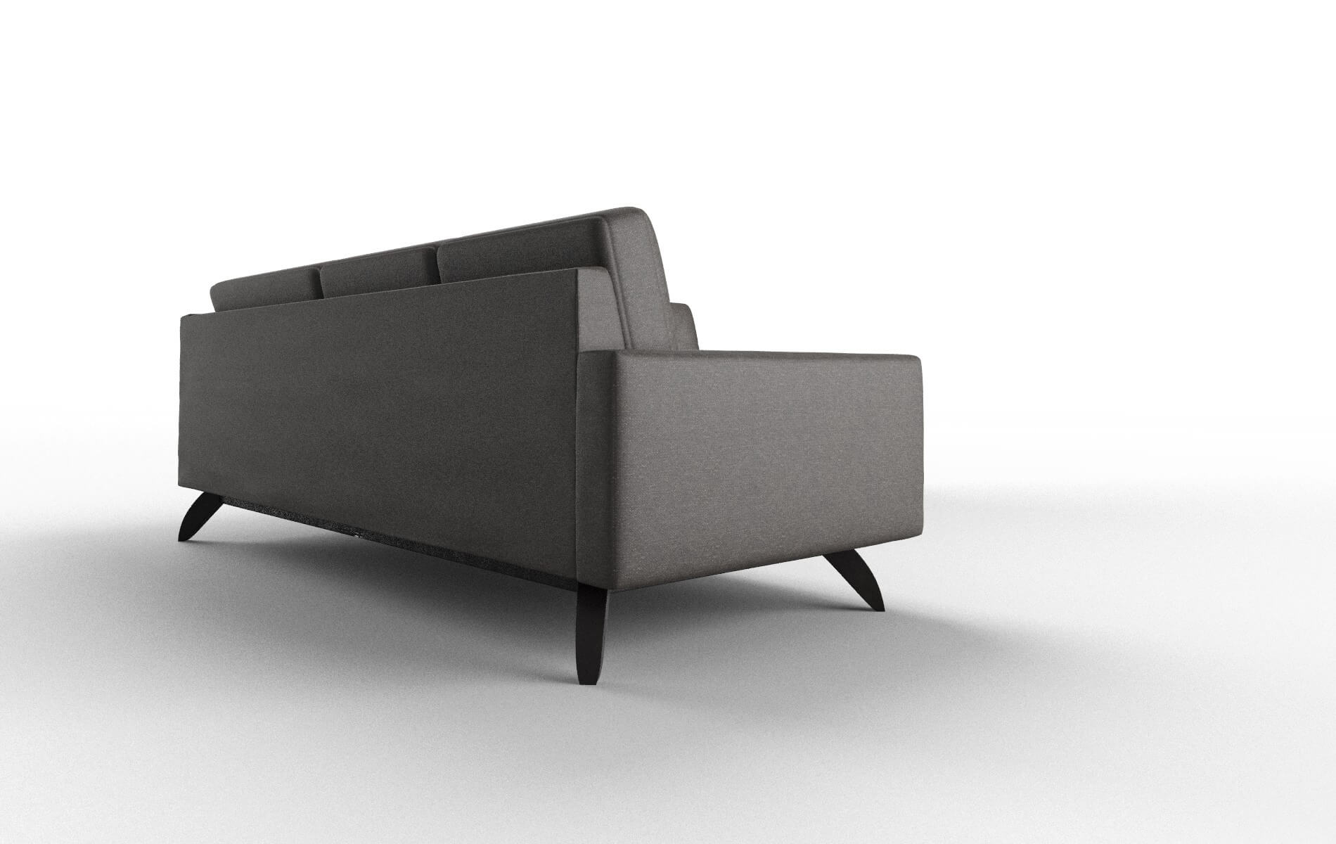 Milan Avenger Denim Sectional espresso legs 3