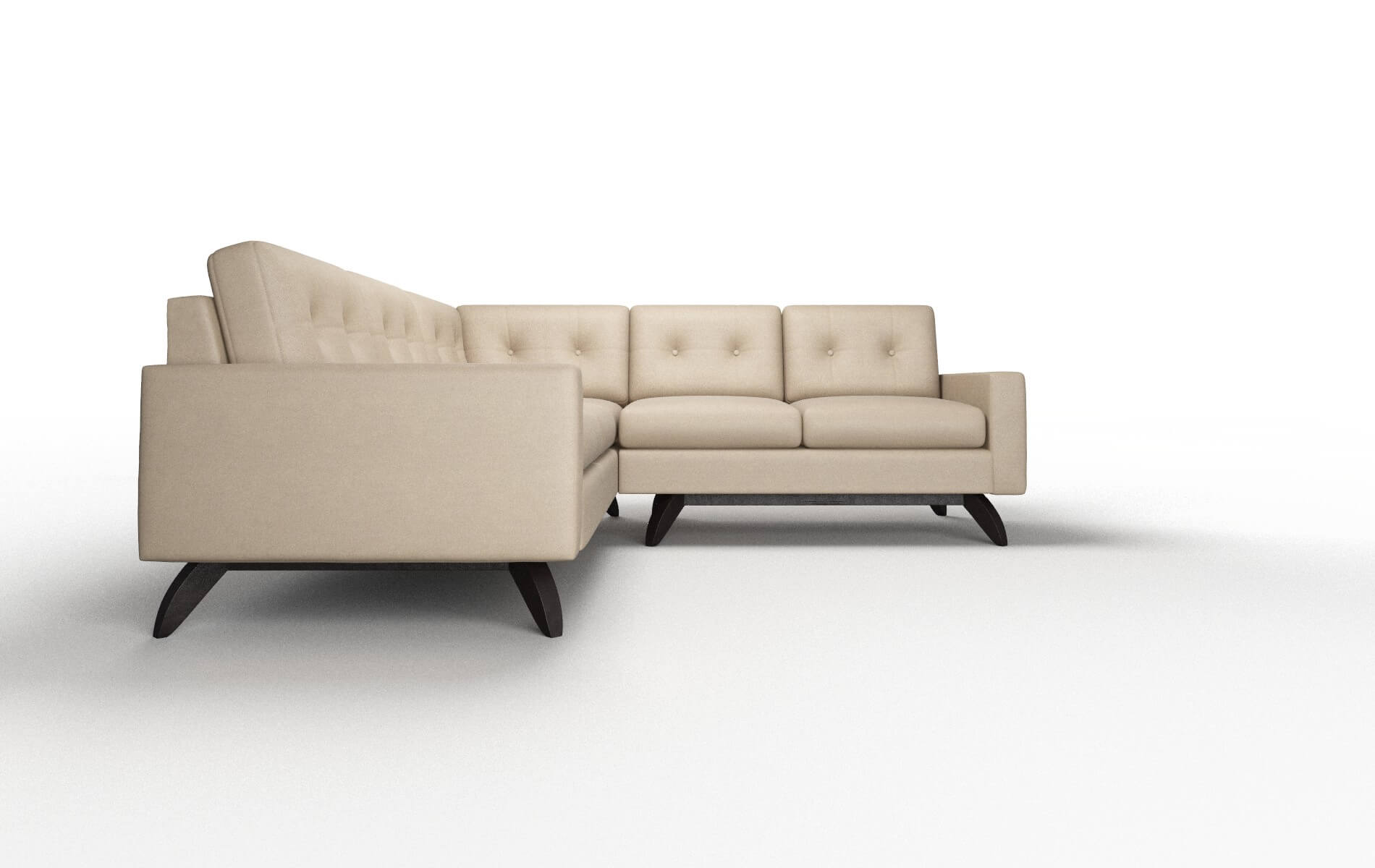 Milan Avenger Driftwood Sectional espresso legs 2