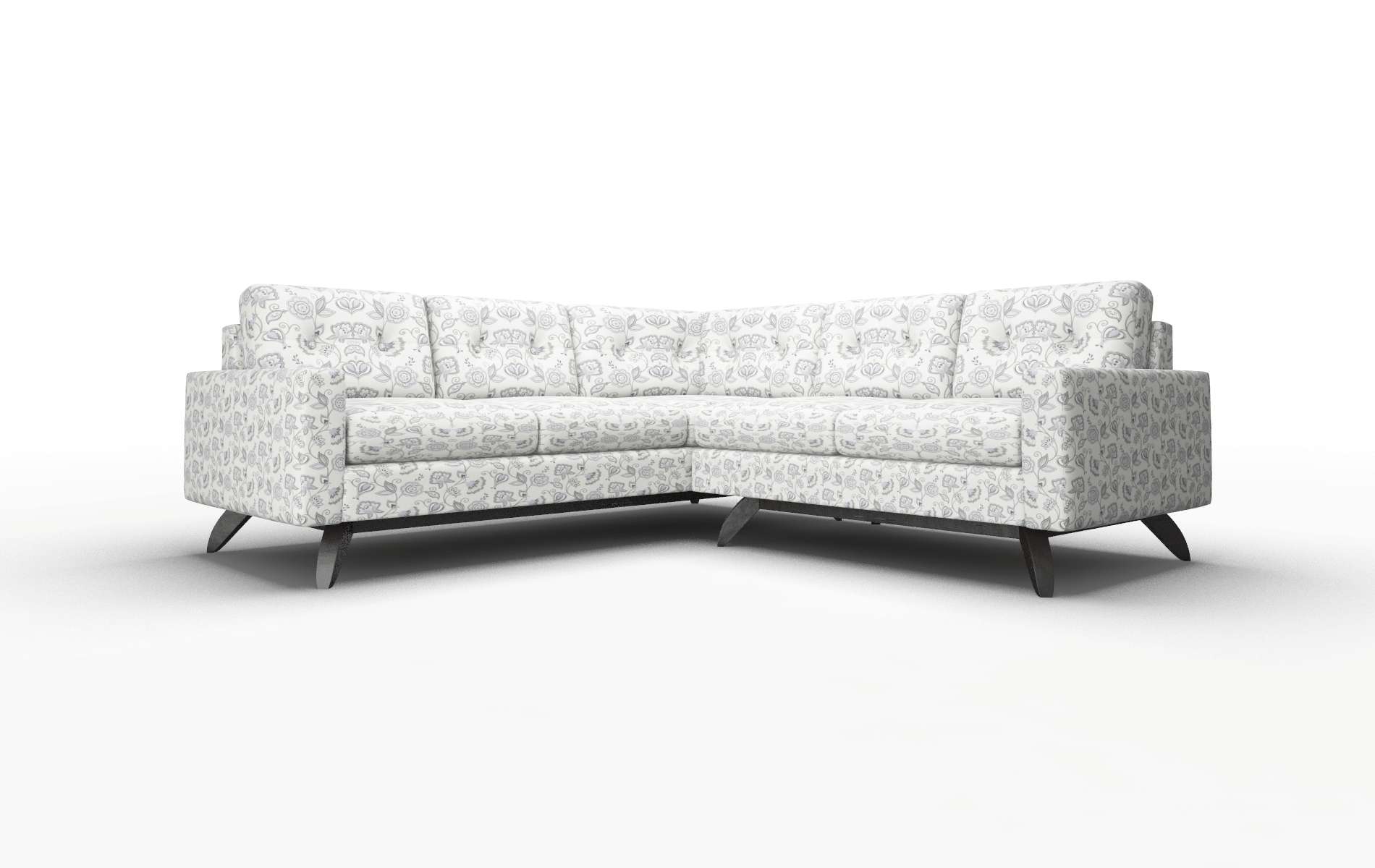 Milan Avignon Sky Sectional espresso legs 1
