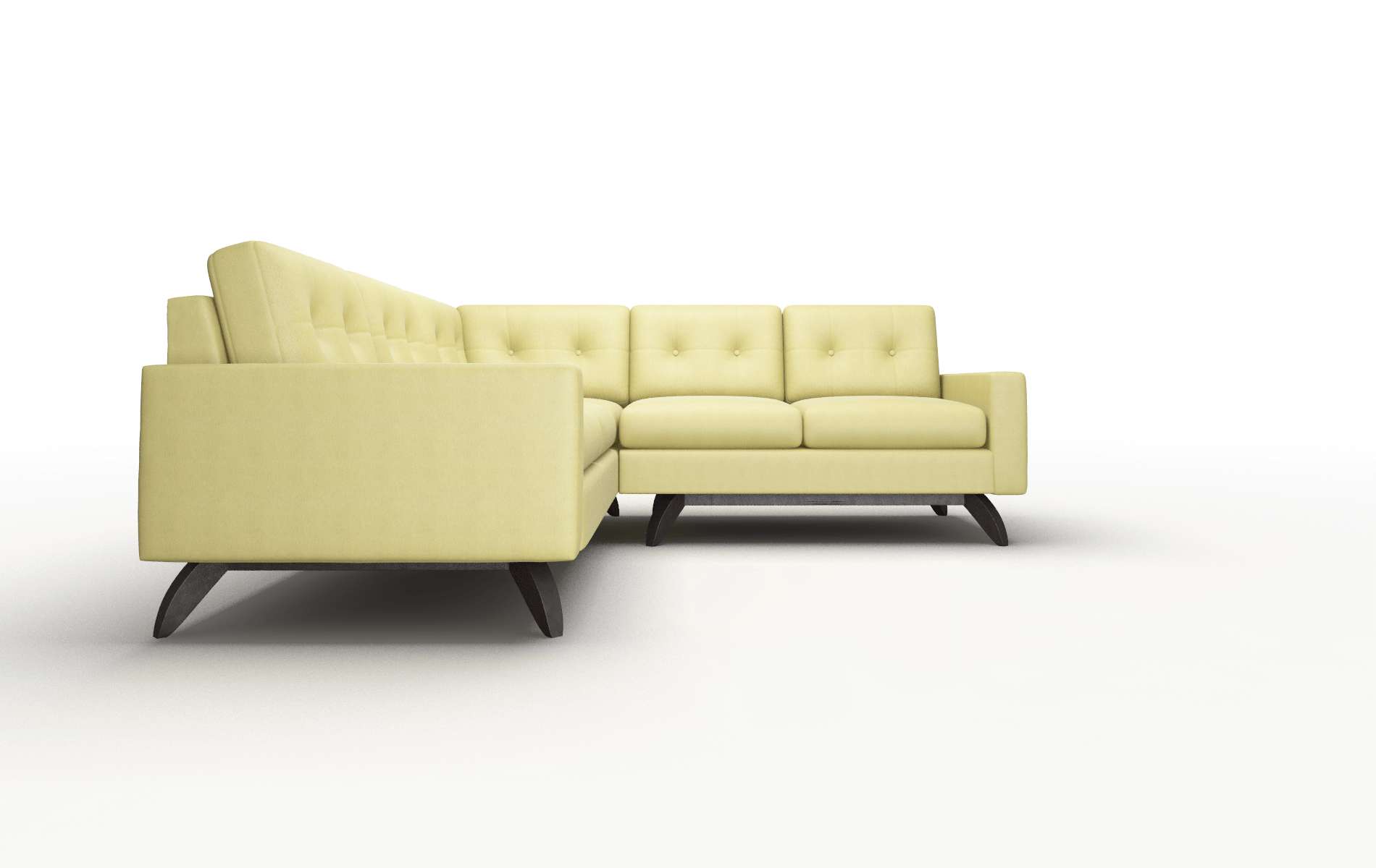 Milan Bella Apple Sectional espresso legs 2
