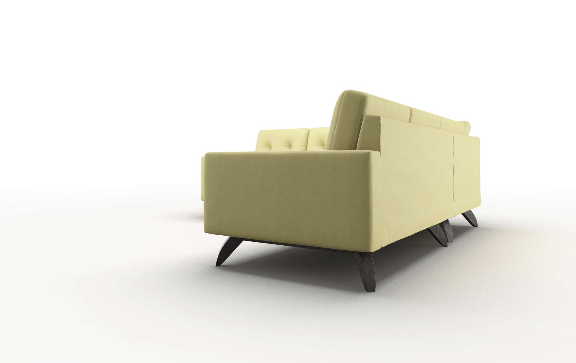 Milan Bella Apple Sectional espresso legs 4