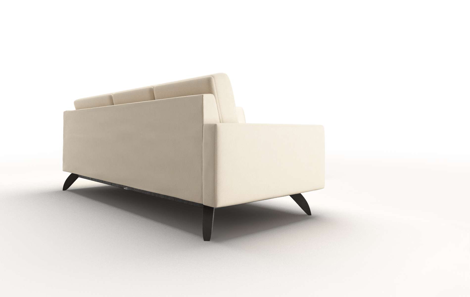 Milan Bella Buckwheat Sectional espresso legs 3