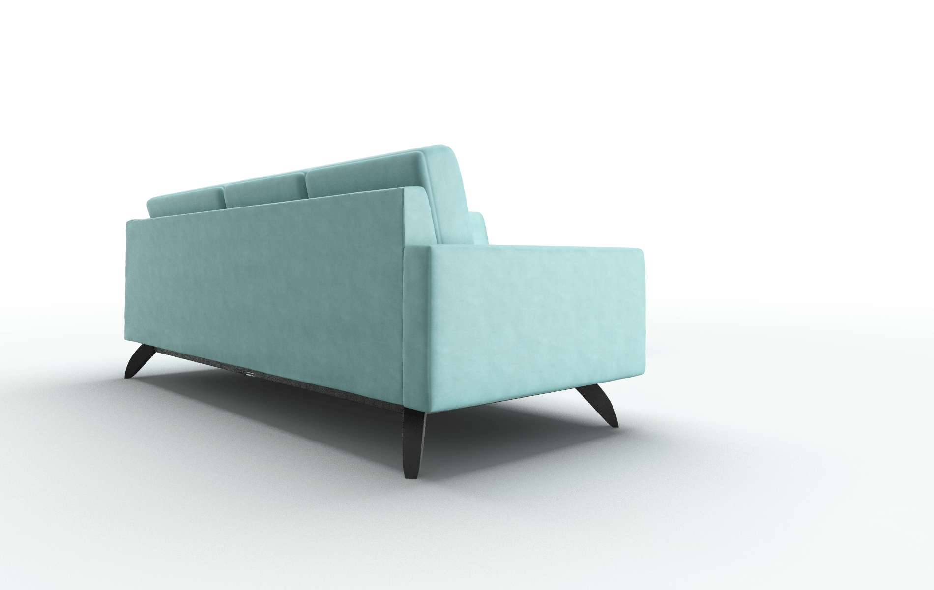 Milan Bella Caribbean Sectional espresso legs 3