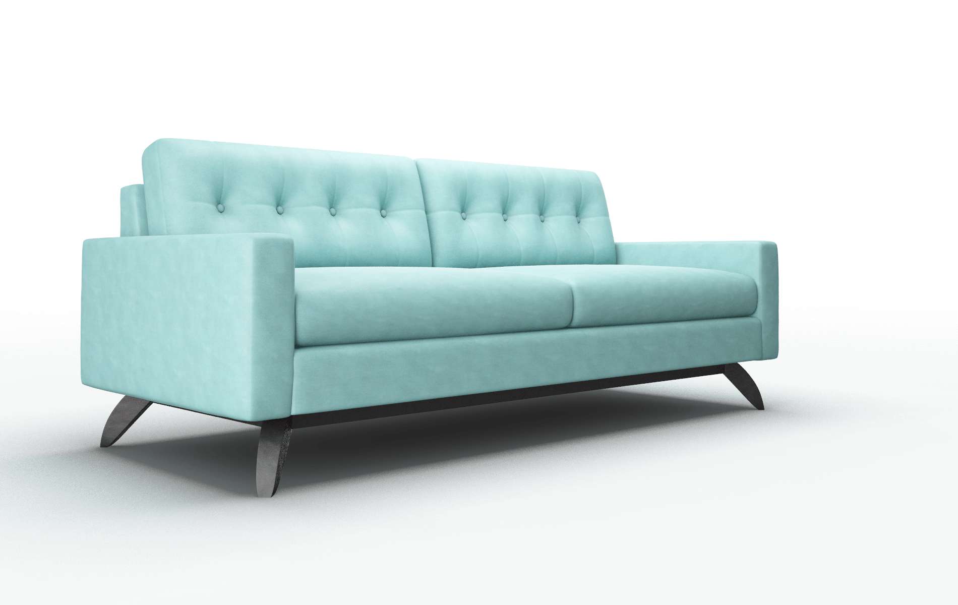 Milan Bella Caribbean Sofa espresso legs 2