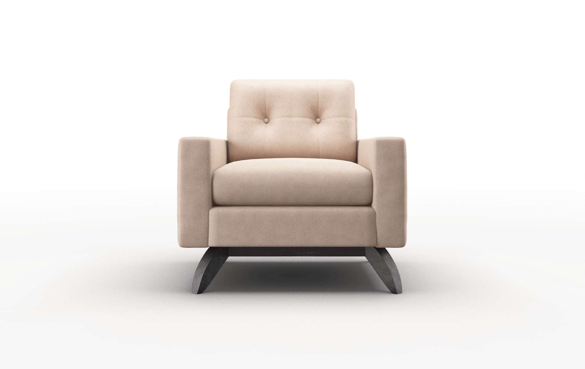 Milan Bella Cocoa chair espresso legs