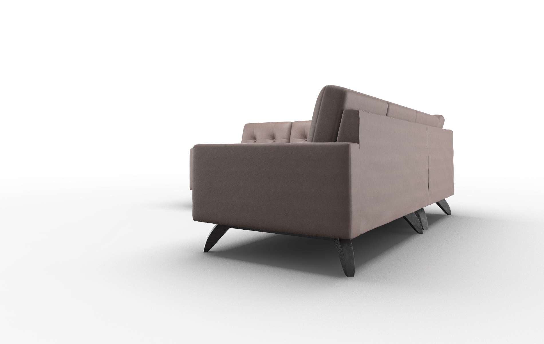 Milan Bella Espresso Sectional espresso legs 4