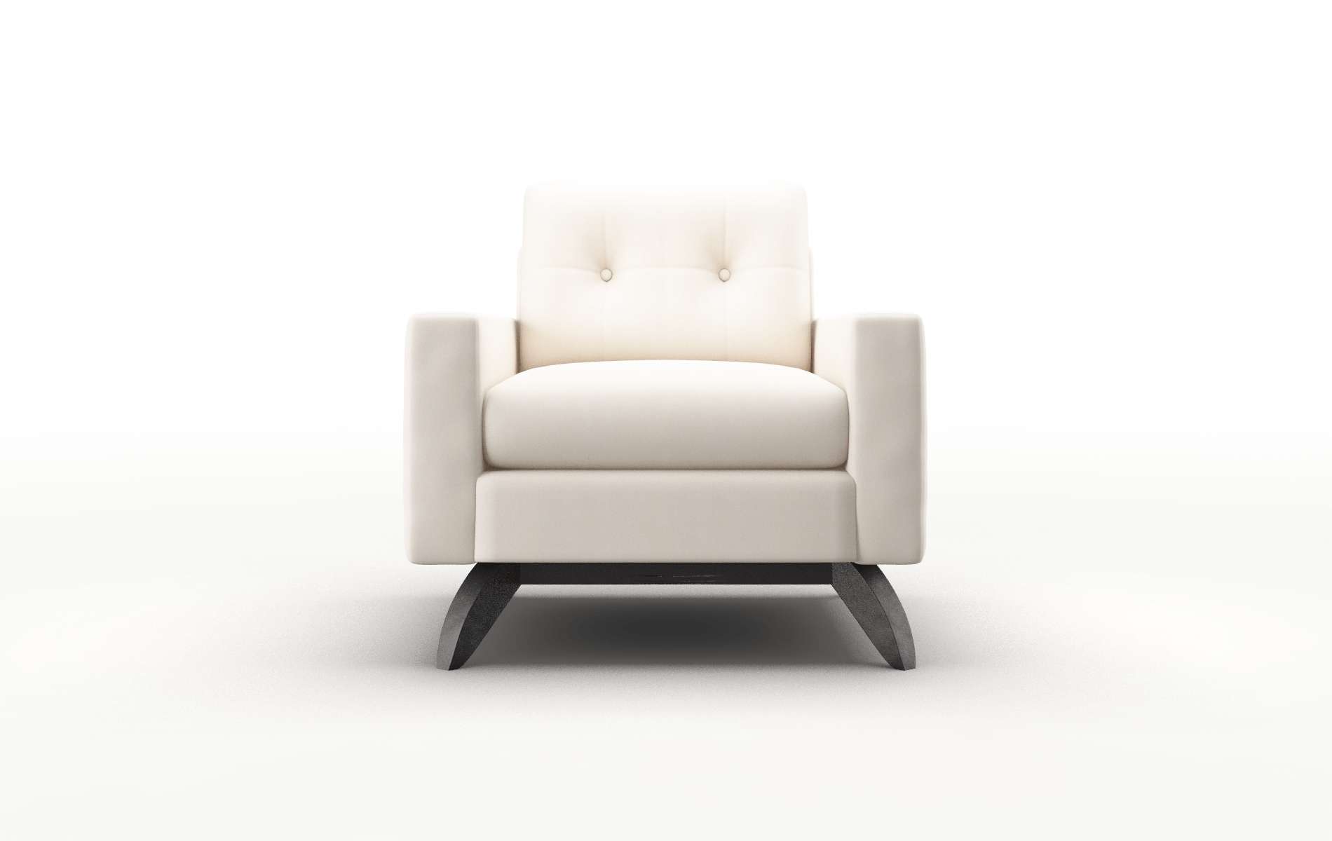 Milan Blanche milky Chair Espresso Legs  1