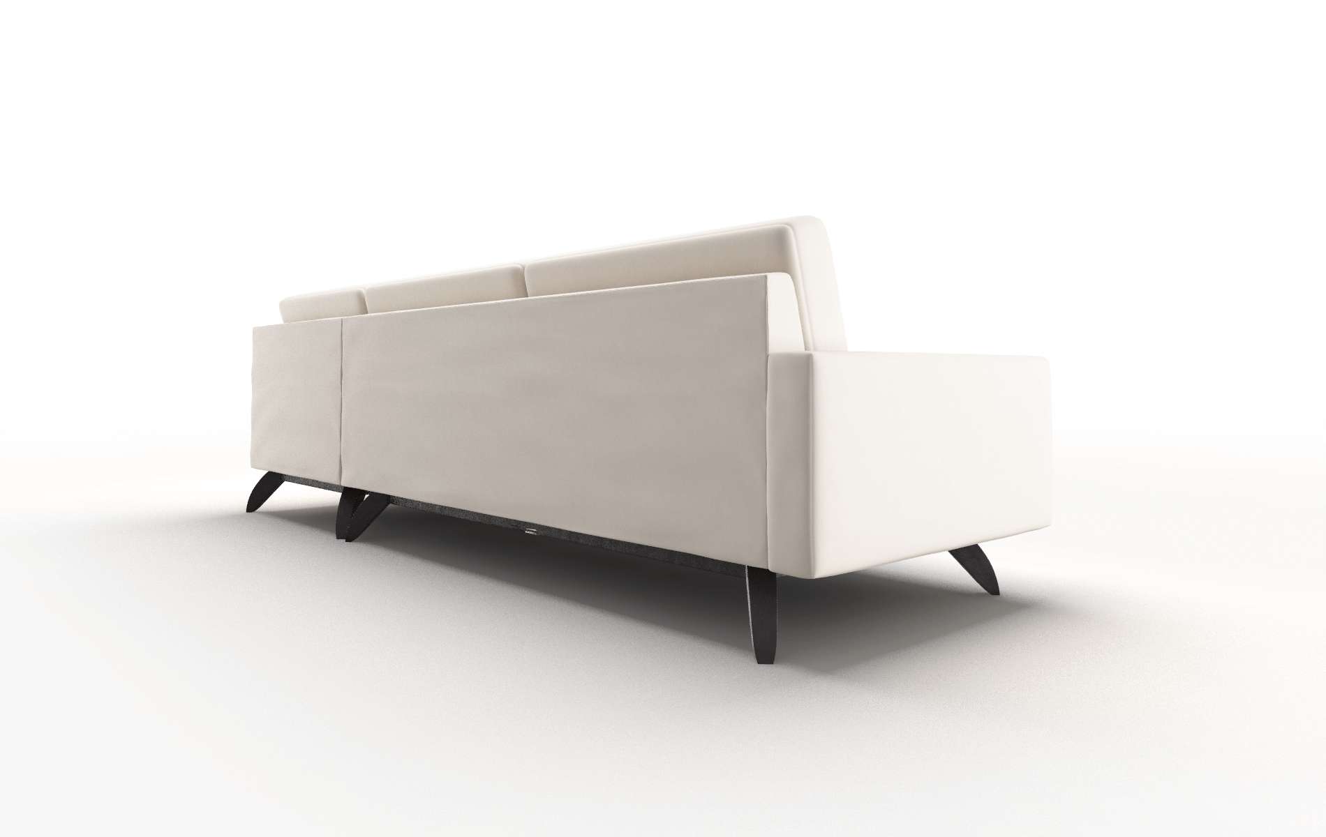 Milan Blanche Milky Panel espresso legs 5