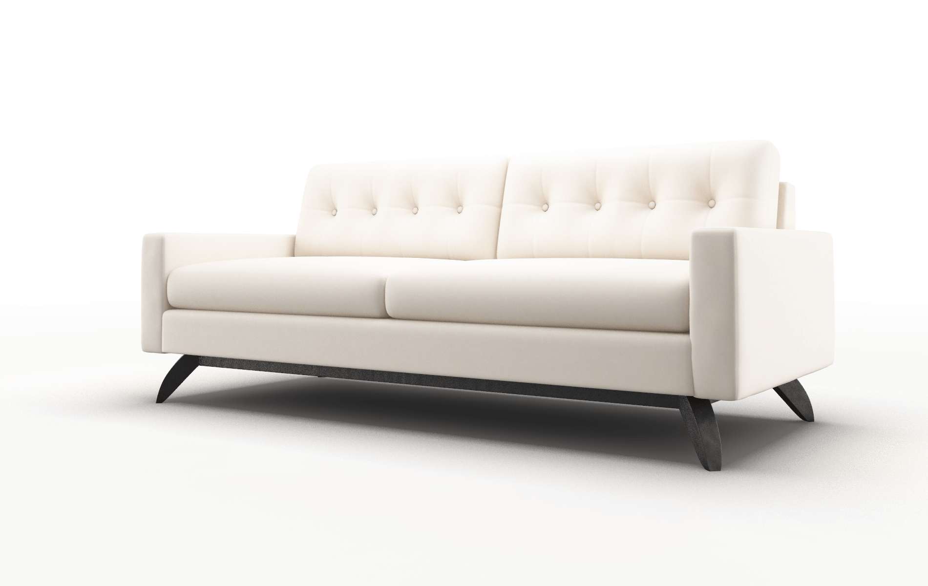 Milan Blanche Milky Sofa espresso legs 4