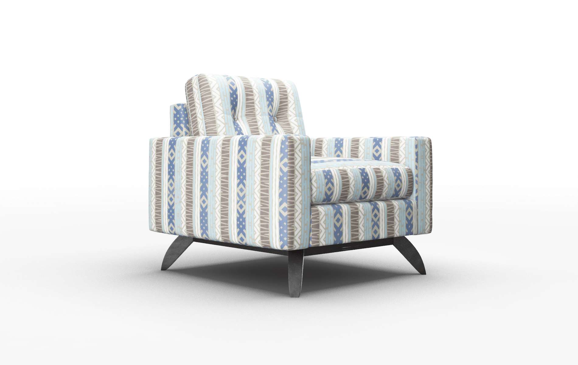Milan Bodhi Indigo Chair espresso legs 2