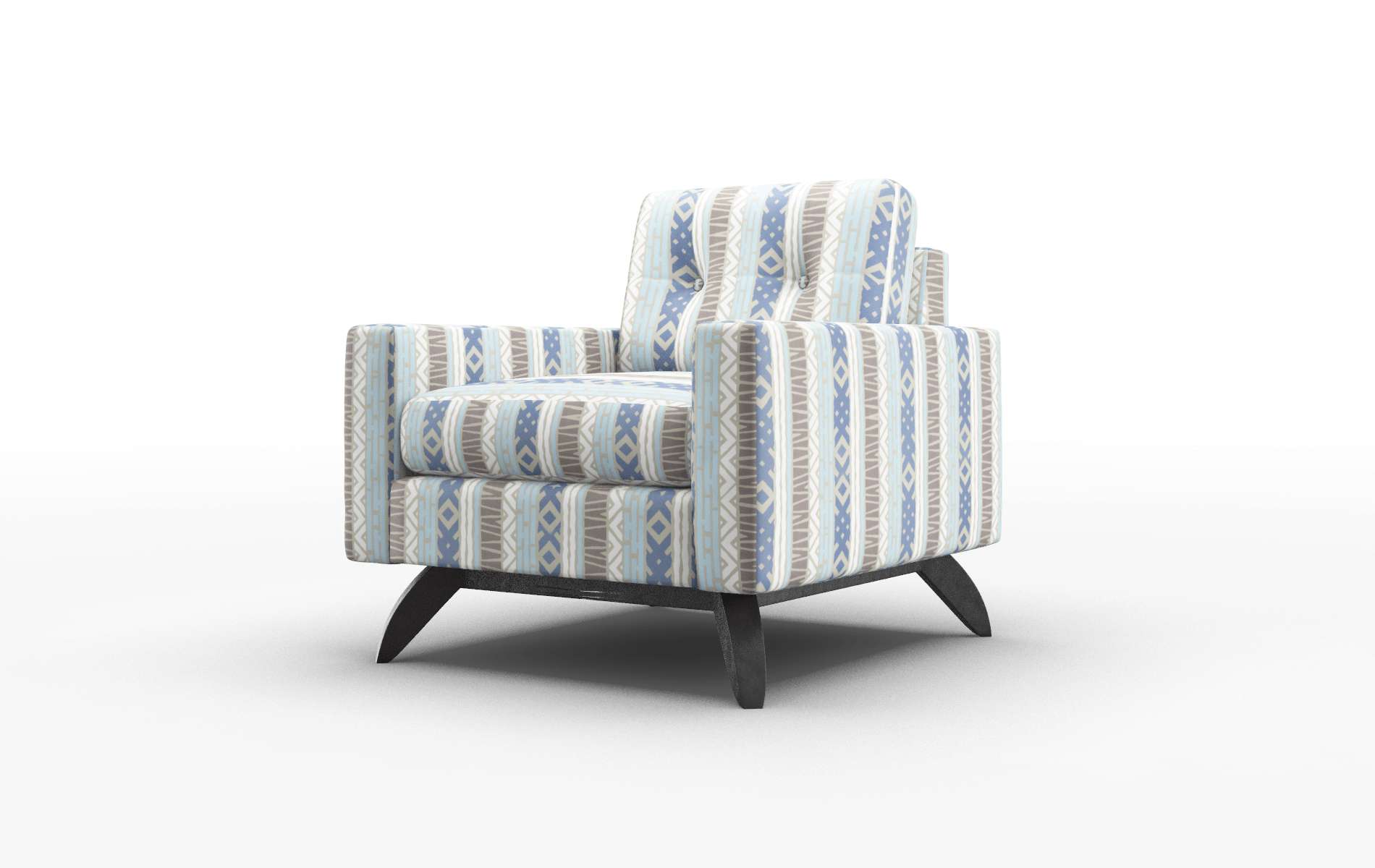 Milan Bodhi Indigo Chair espresso legs 4