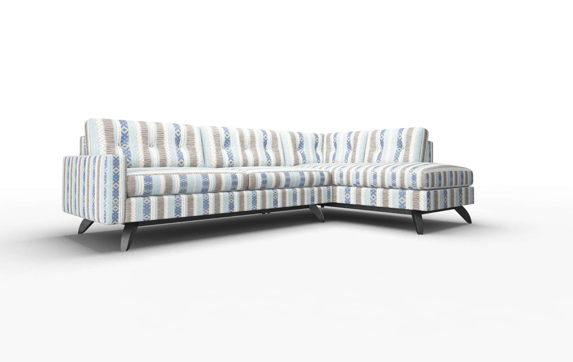 Milan Bodhi Indigo Panel espresso legs 2