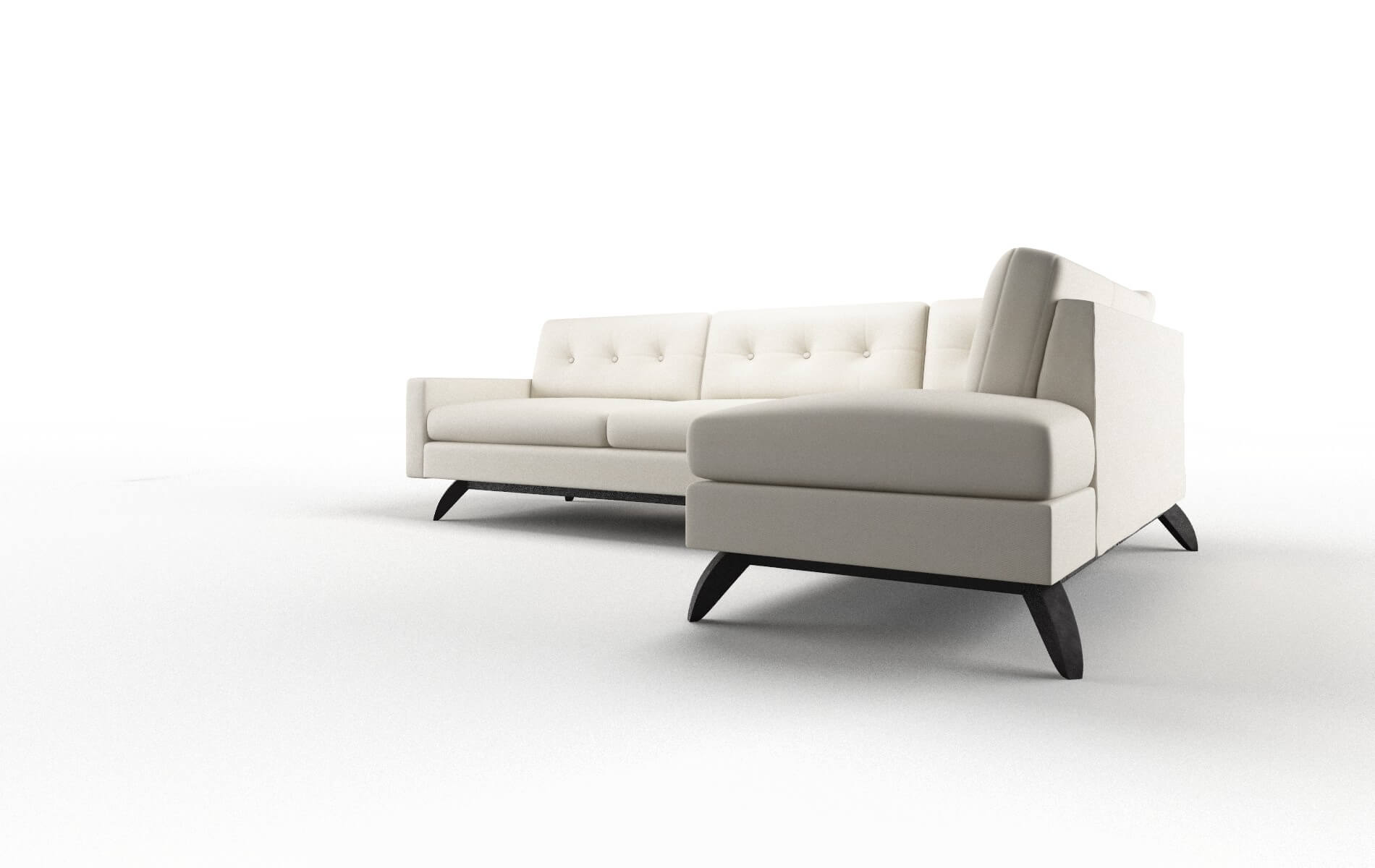 Milan Bungalow Ivory Panel espresso legs 4