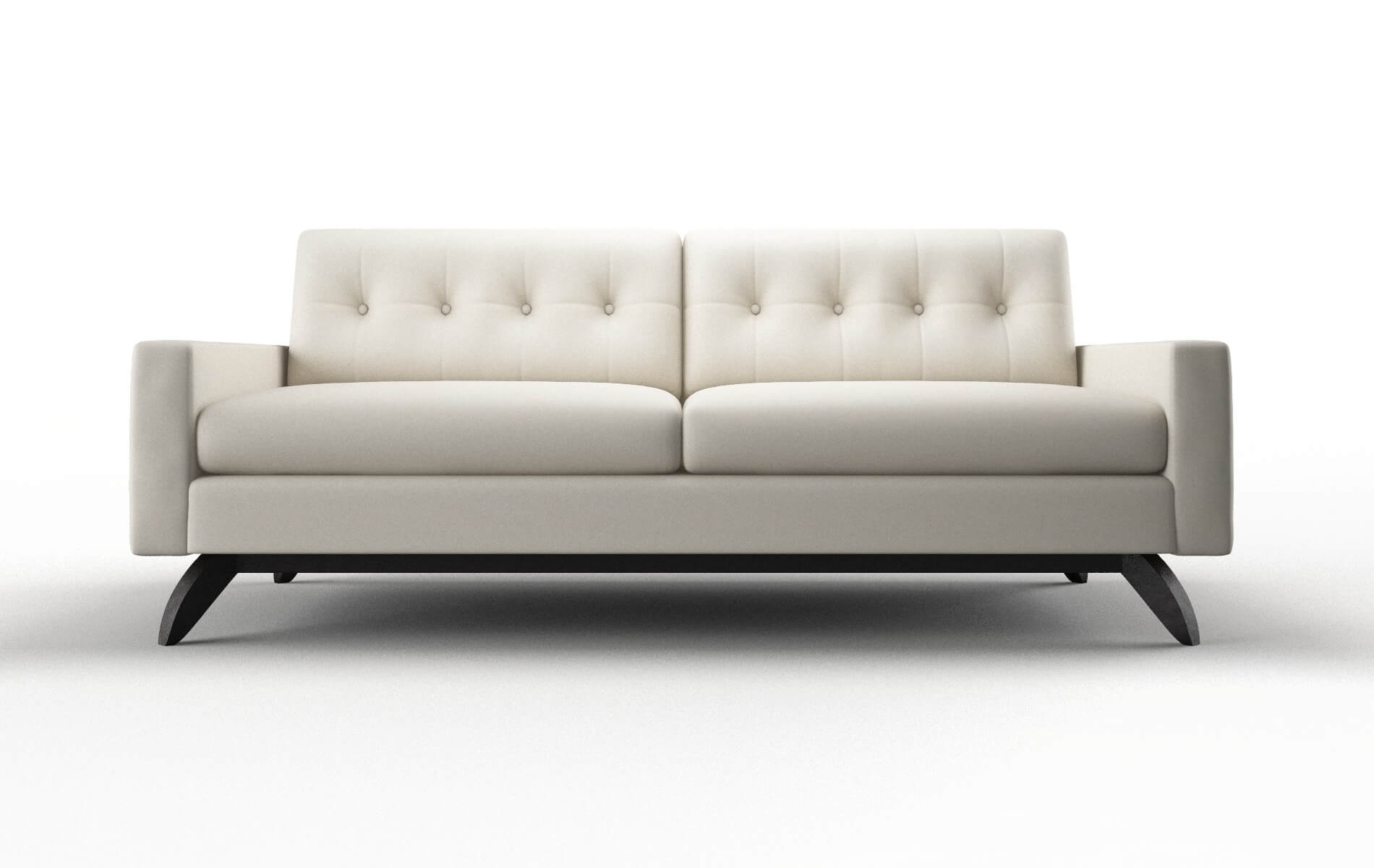 Milan Bungalow Ivory Sofa espresso legs 1