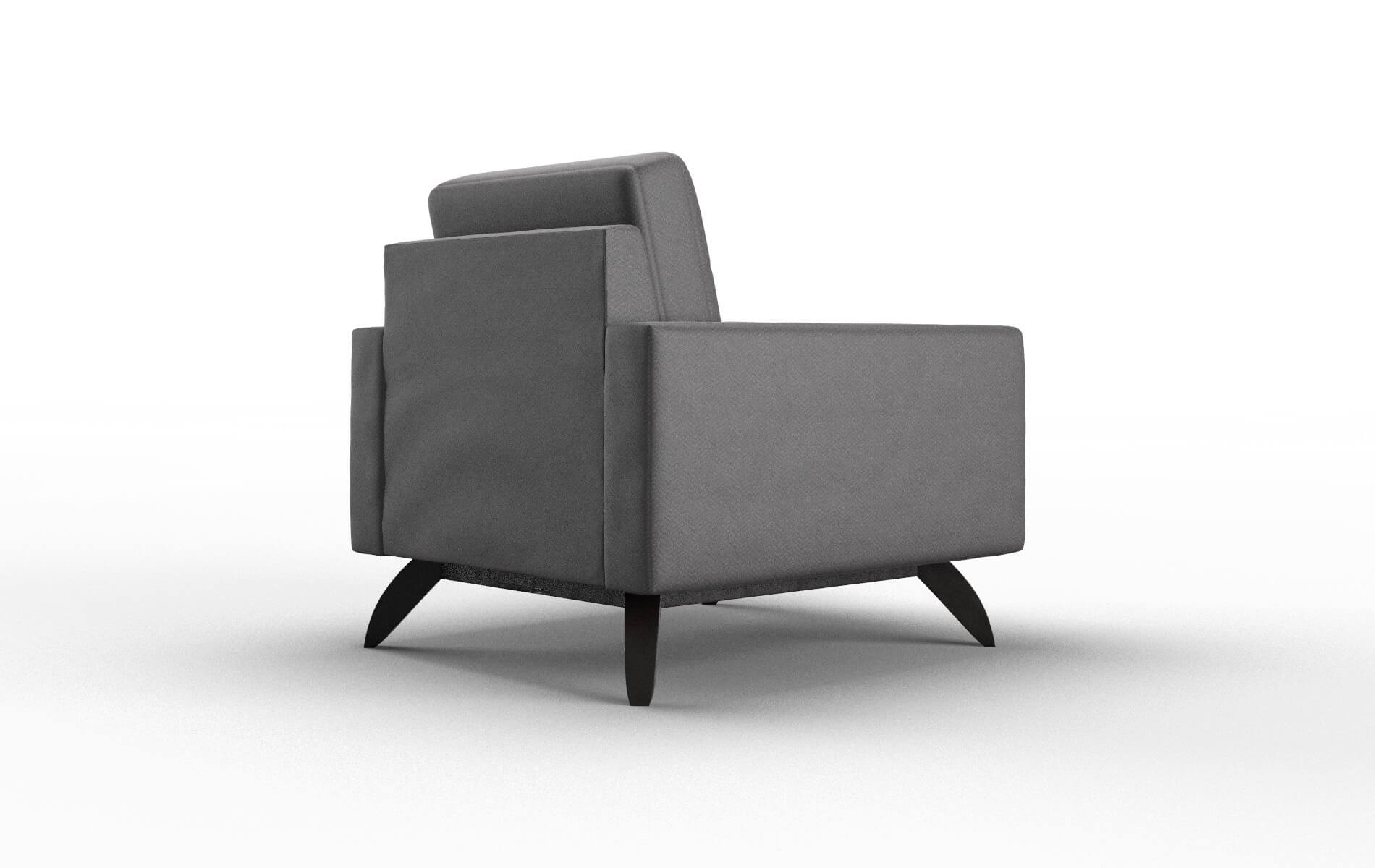 Milan Catalina Charcoal Chair espresso legs 5